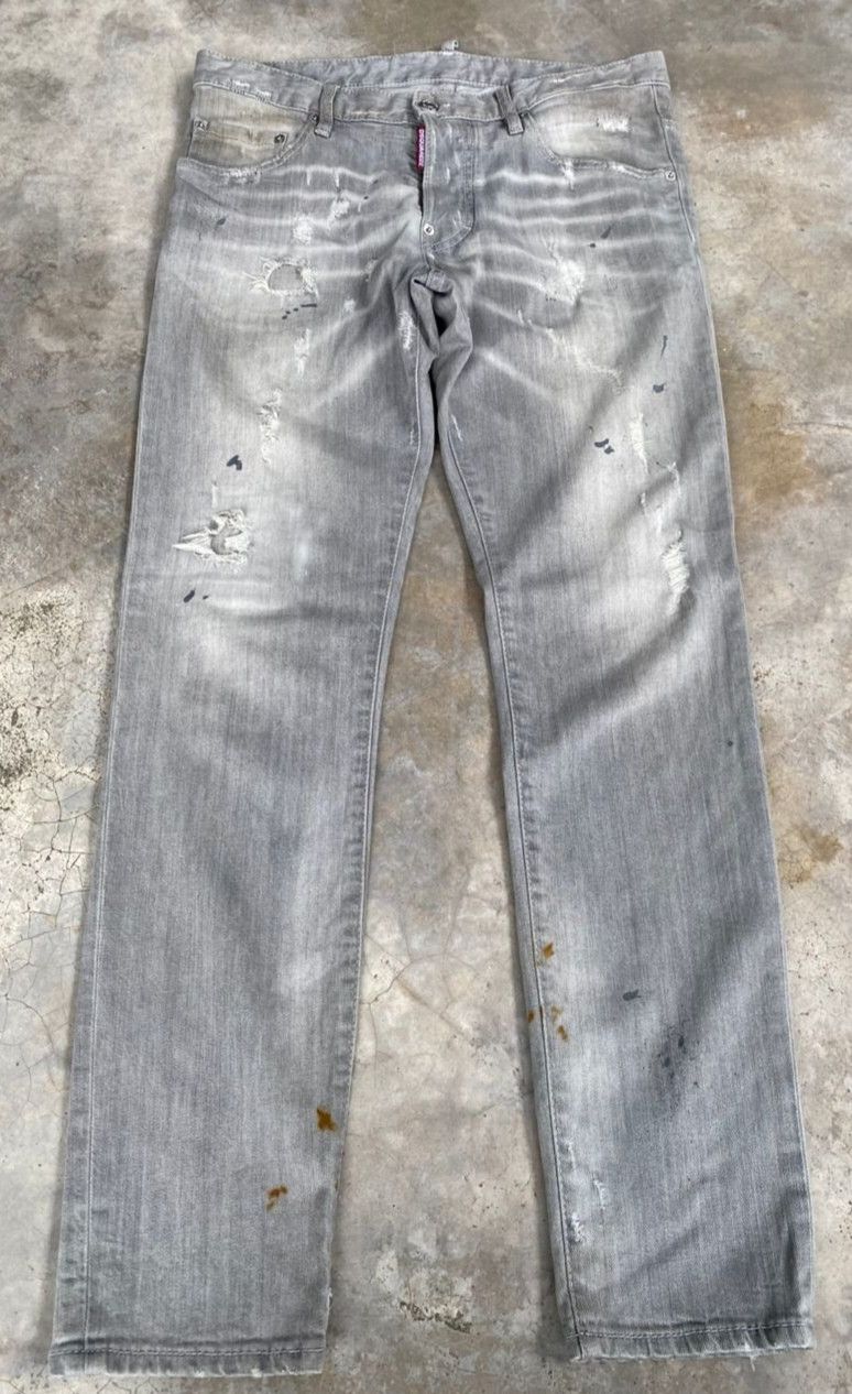 Dsquared2 💥BEST OFFER💥DQUARED2 SLIM FIT DISTRESSED DENIM Size US 34 / EU 50 - 1 Thumbnail