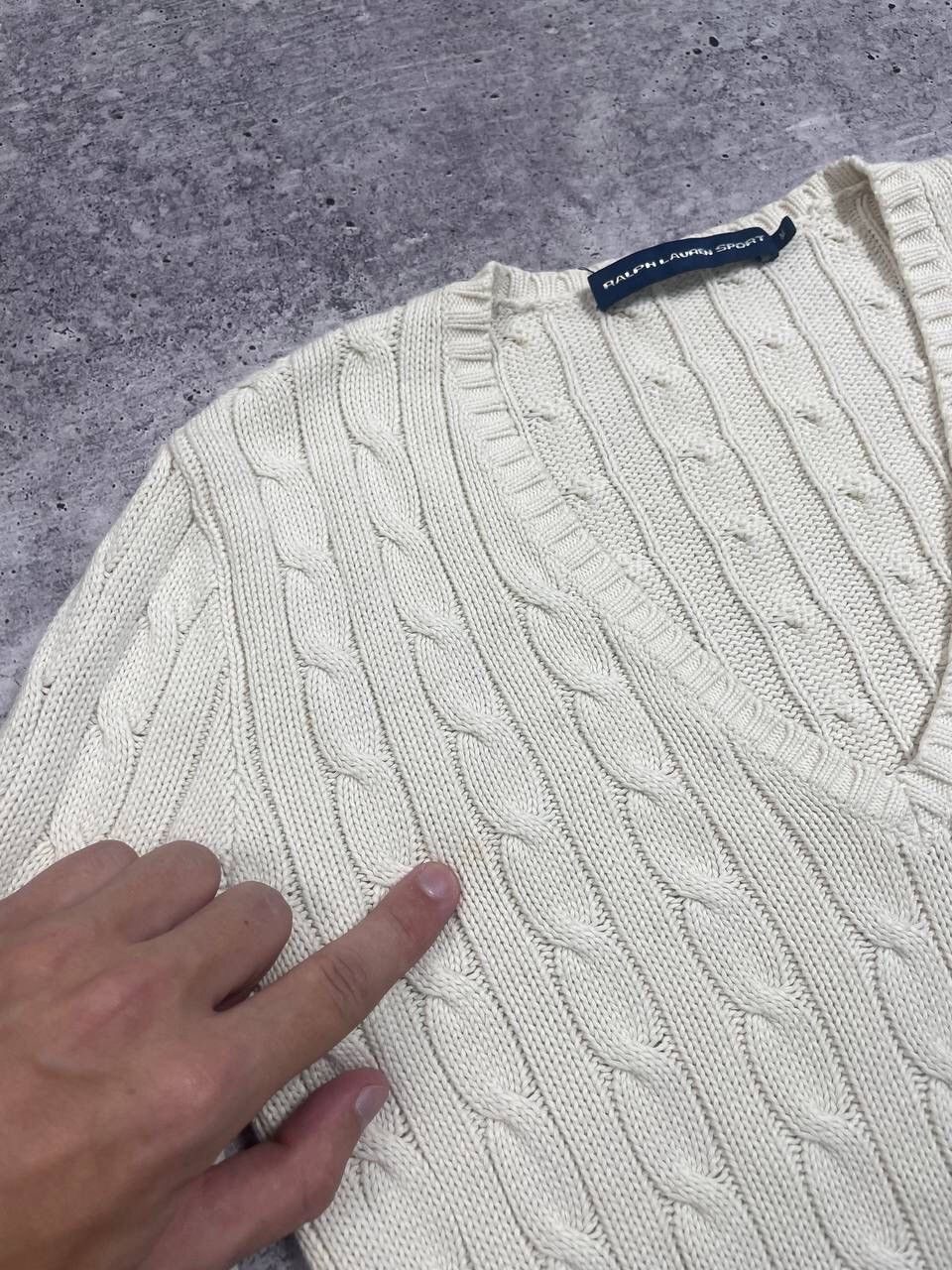 Polo Ralph Lauren Vintage Polo Ralph Lauren V Neck Knitted Sweater Y2K Size M / US 6-8 / IT 42-44 - 4 Thumbnail