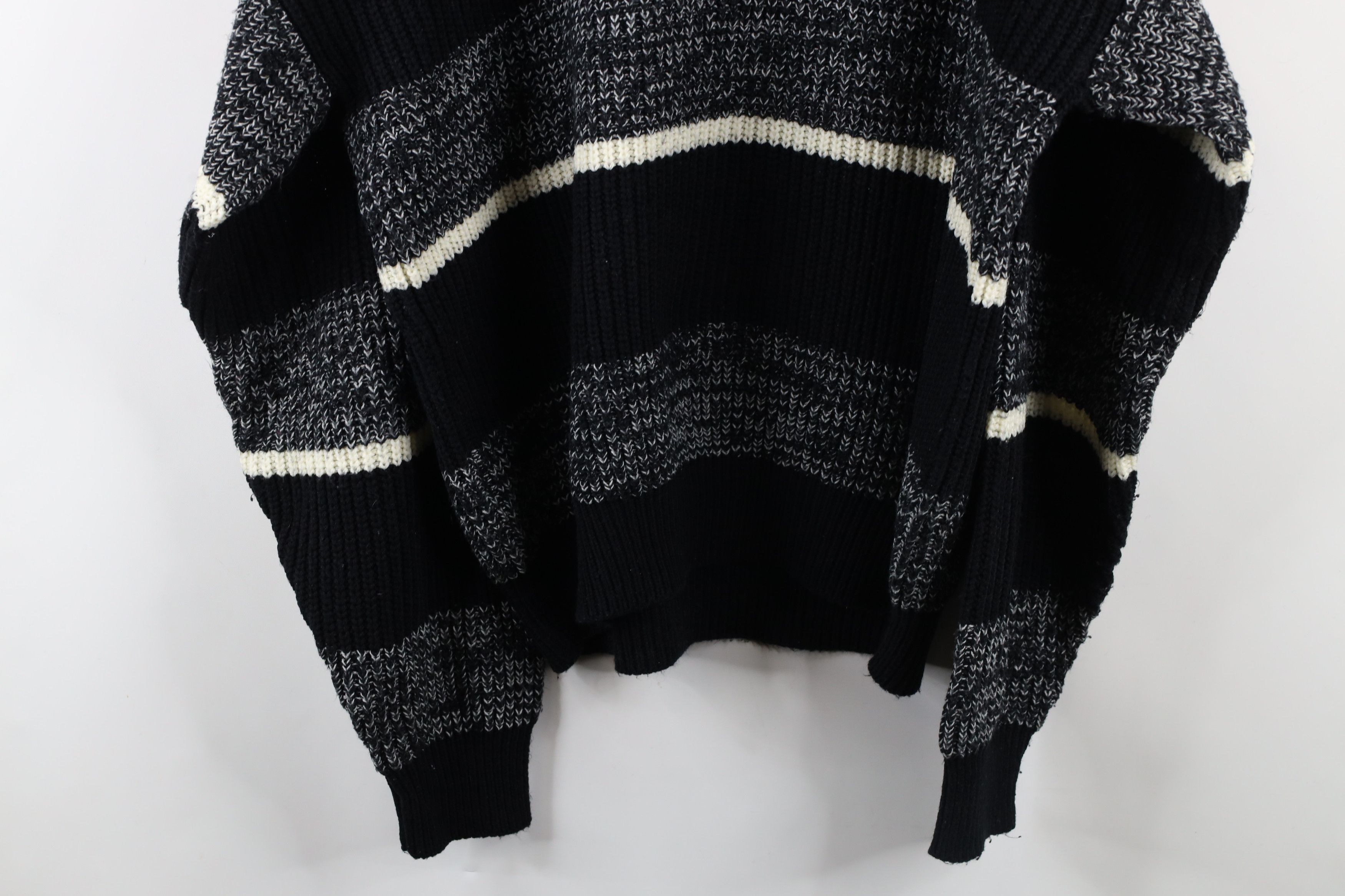 Vintage Vintage 90s Streetwear Block Chunky Ribbed Knit Sweater Size US XL / EU 56 / 4 - 8 Thumbnail