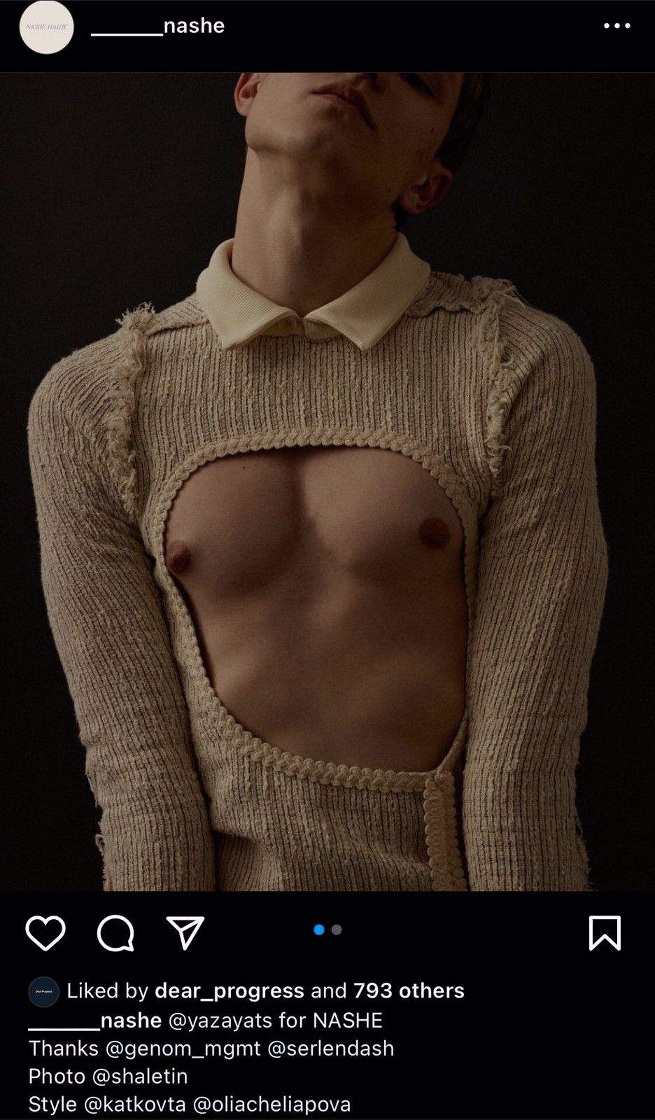 Other AW21 Nashe Hawe Knit Shirt Size US L / EU 52-54 / 3 - 8 Thumbnail