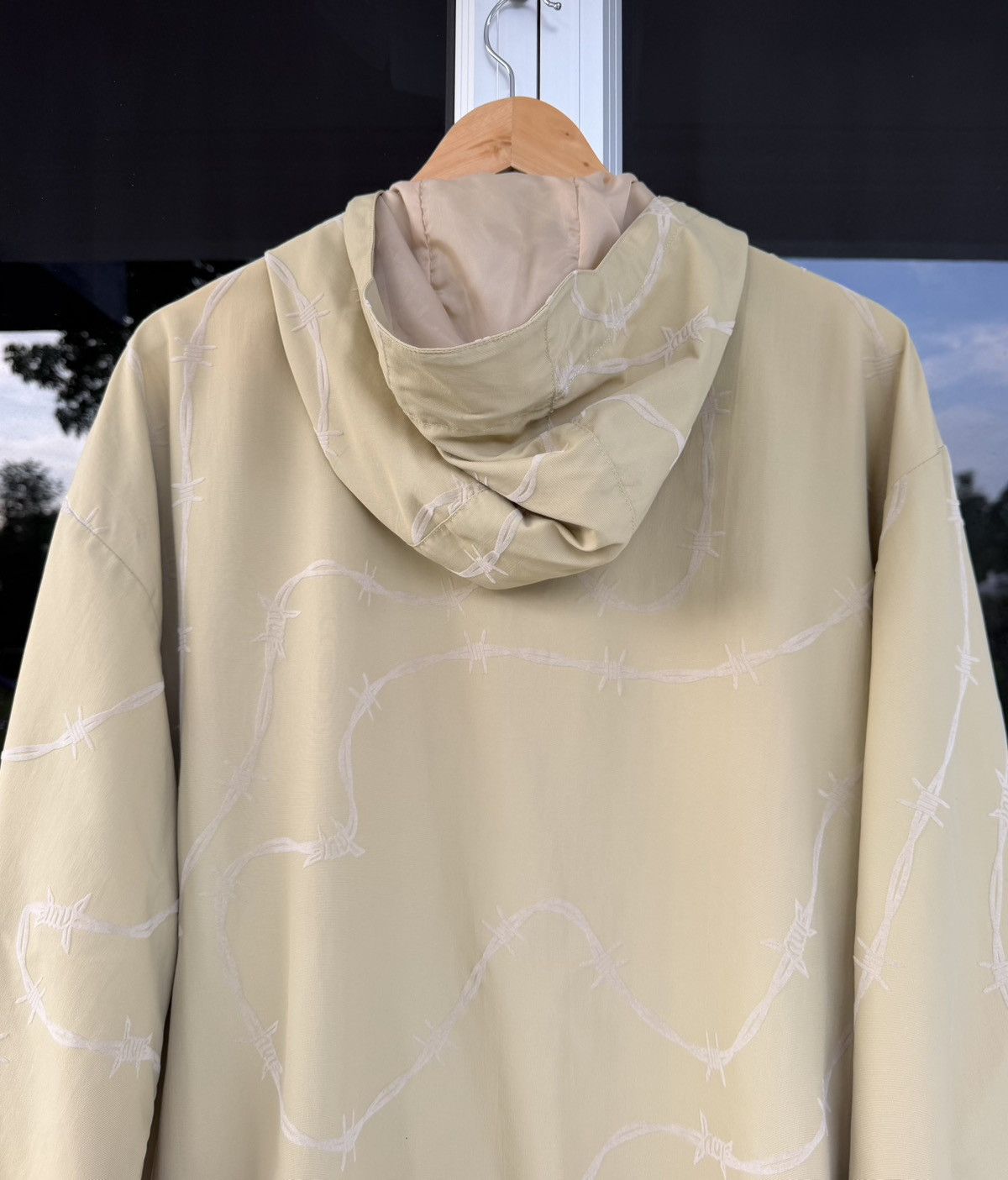 Huf HUF Barbed Wire Jacket Beige Hooded Streetwear UtilityJacket Size US L / EU 52-54 / 3 - 10 Thumbnail