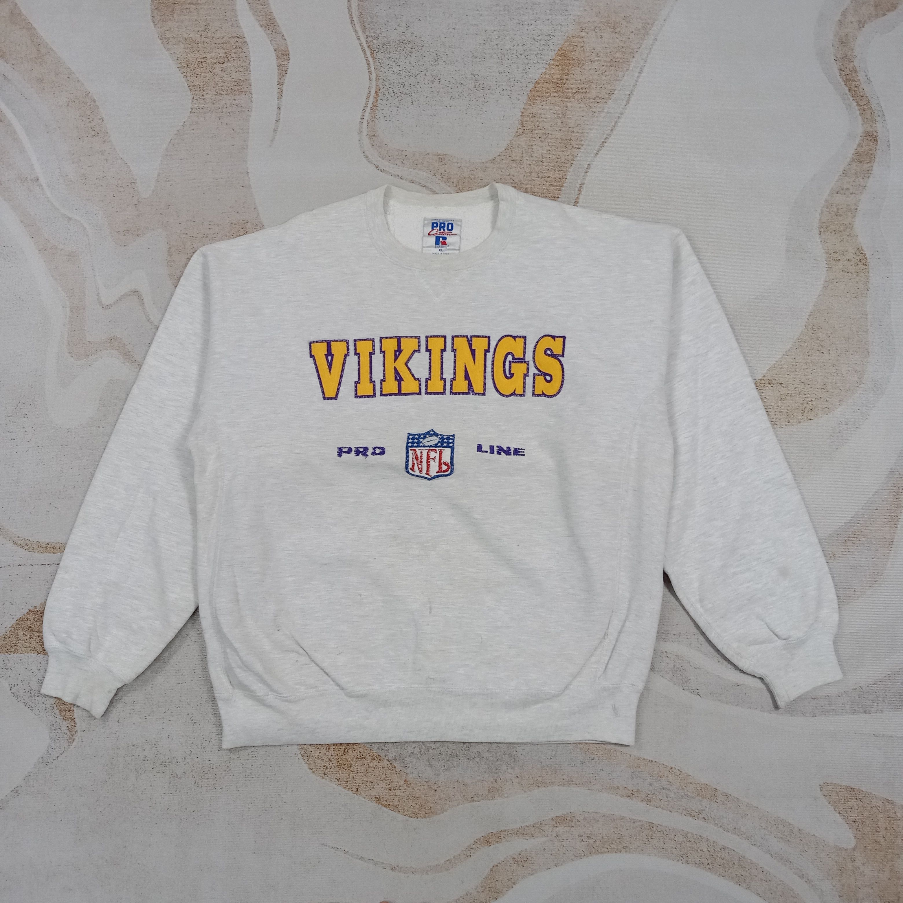 Russell Athletic 90's Minnesota Vikings Football Team Sweashirt C286N2 Size US XL / EU 56 / 4 - 1 Thumbnail