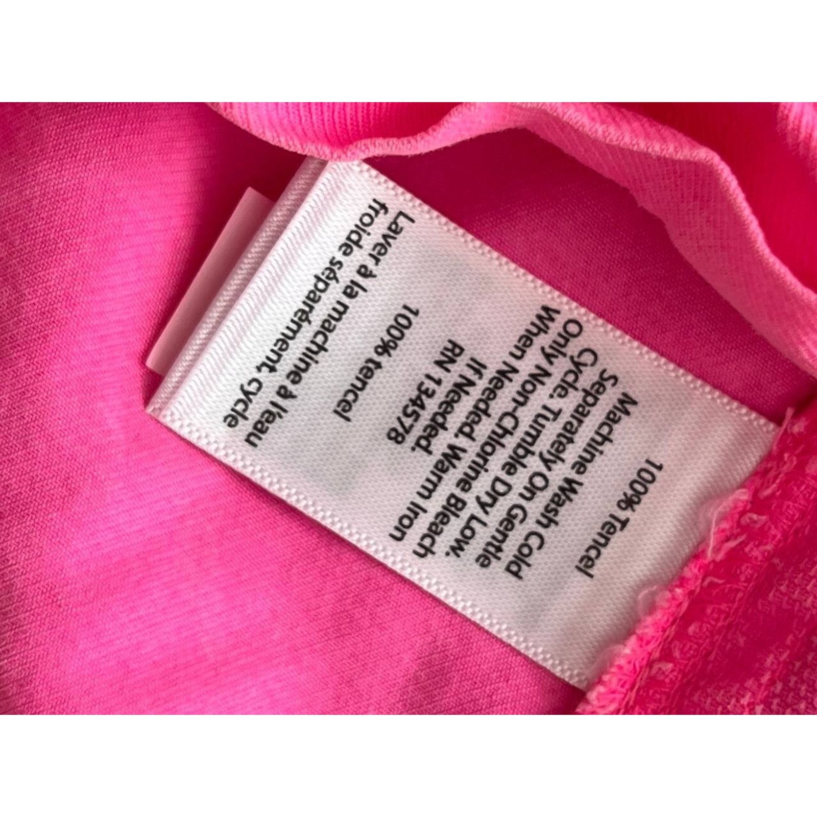 Vineyard Vines Vineyard Vines Dress Tencel Pink Off the Shoulder M A000836 Size M / US 6-8 / IT 42-44 - 4 Thumbnail