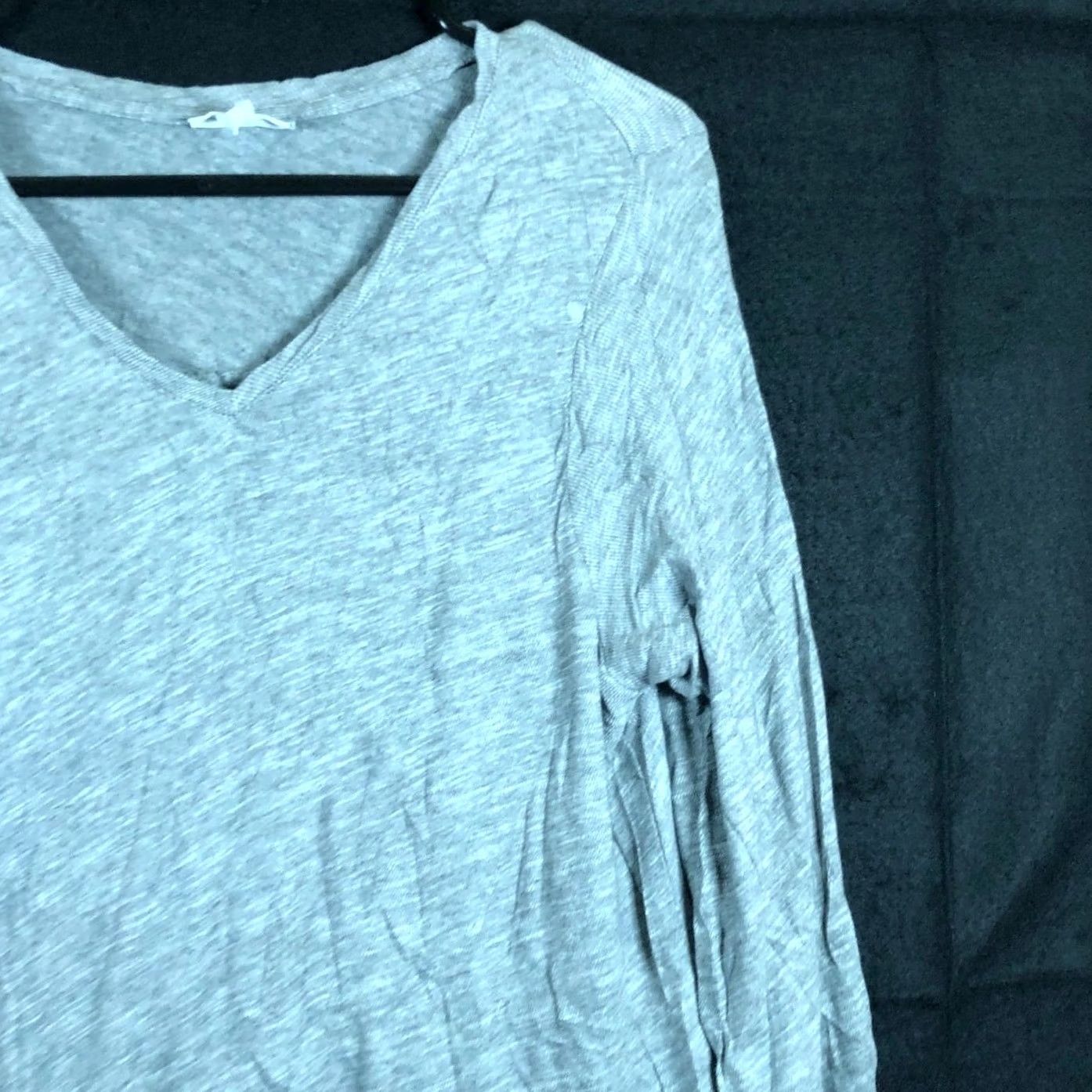 J. Jill J.Jill Sweatshirt Womens Gray V-Neck Long Tunic 100% Cotton Pockets S Small Wrap Pullover Casual Comfort Jersey Knit Sweatshirt Size S / US 4 / IT 40 - 5 Thumbnail
