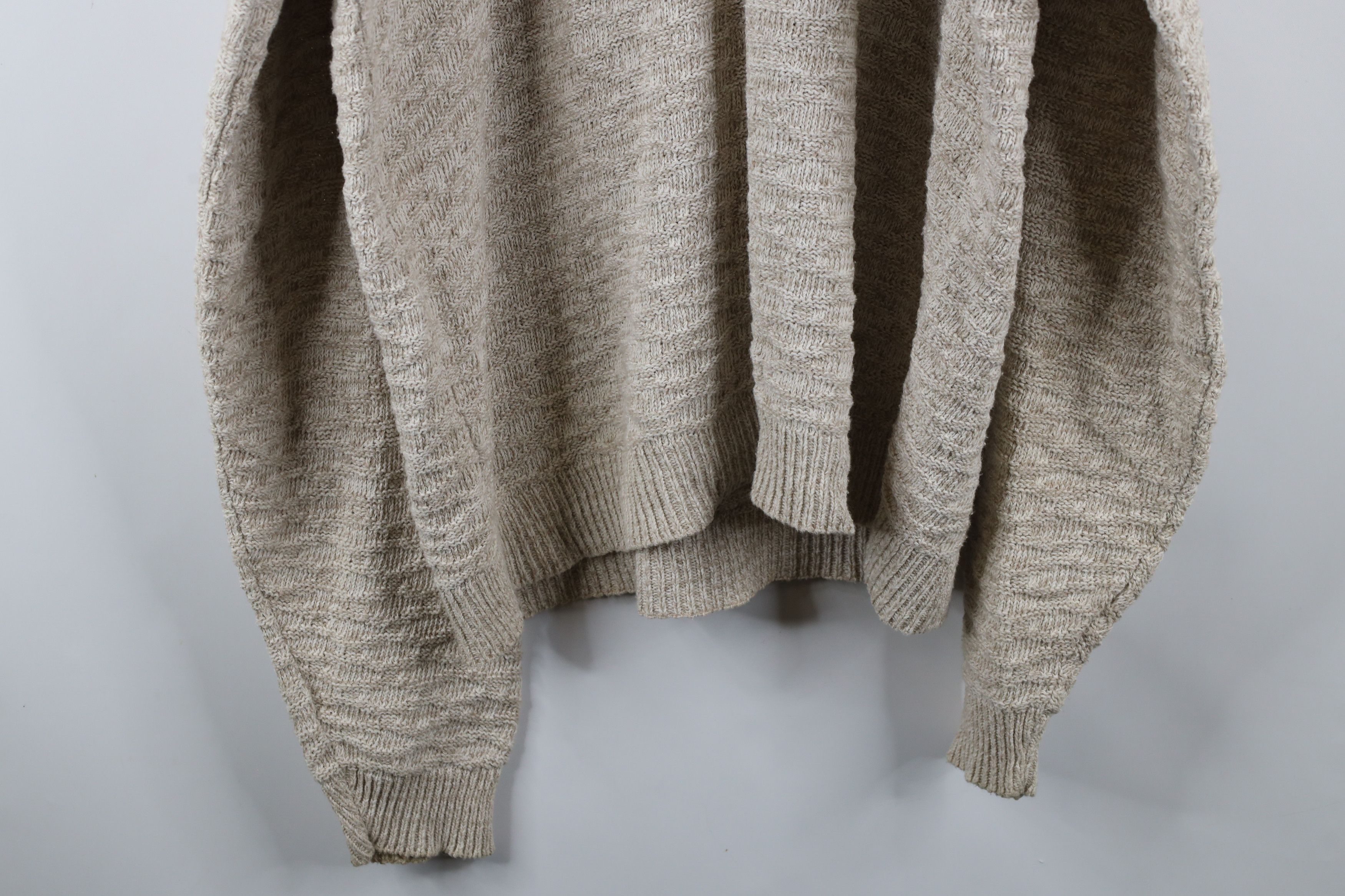 Vintage Vintage 90s Streetwear Blank Cotton Weave Knit Sweater USA Size US XL / EU 56 / 4 - 12 Thumbnail
