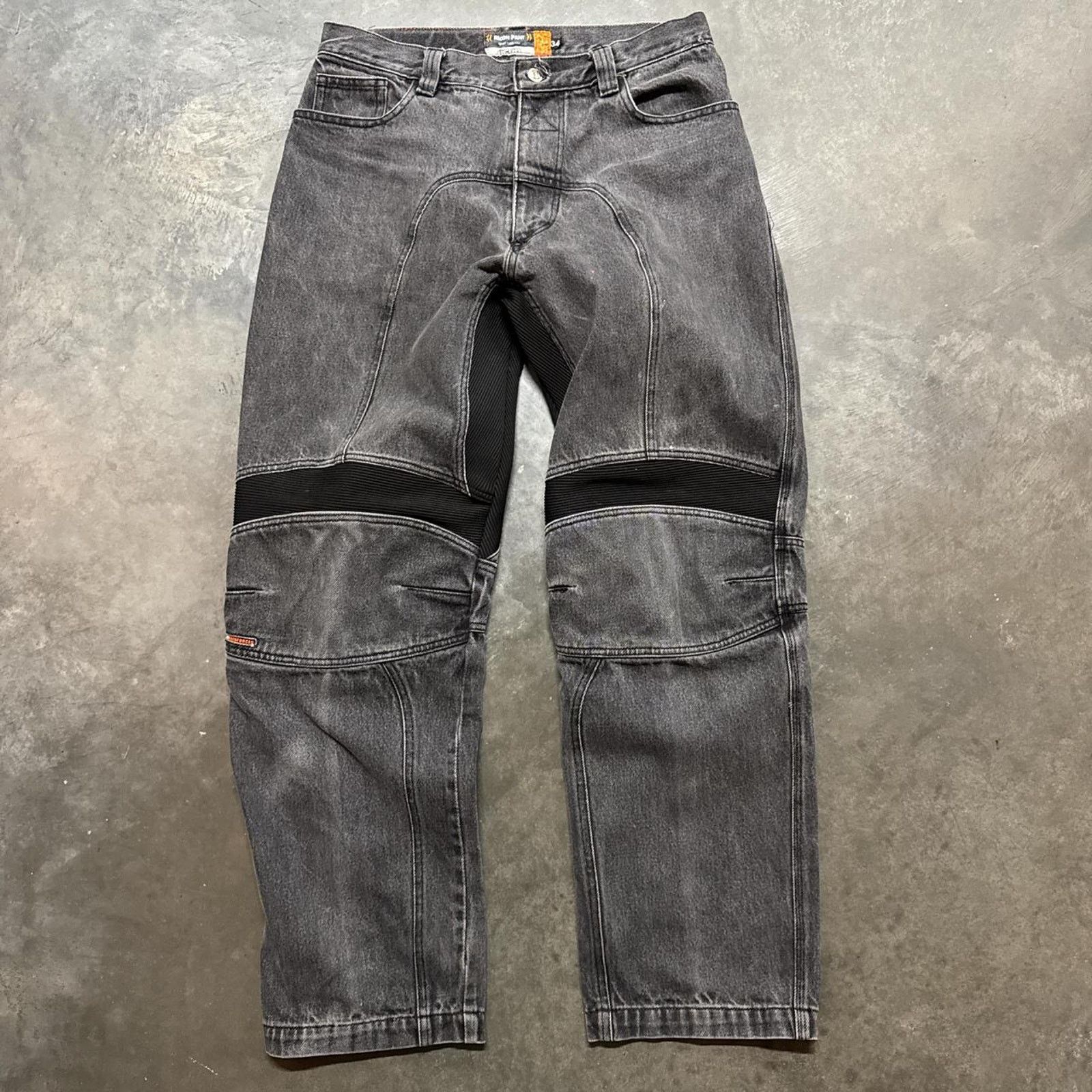 Vintage Vintage Y2K Insane ICON Faded Baggy Racing Denim Jeans Size US 34 / EU 50 - 1 Thumbnail