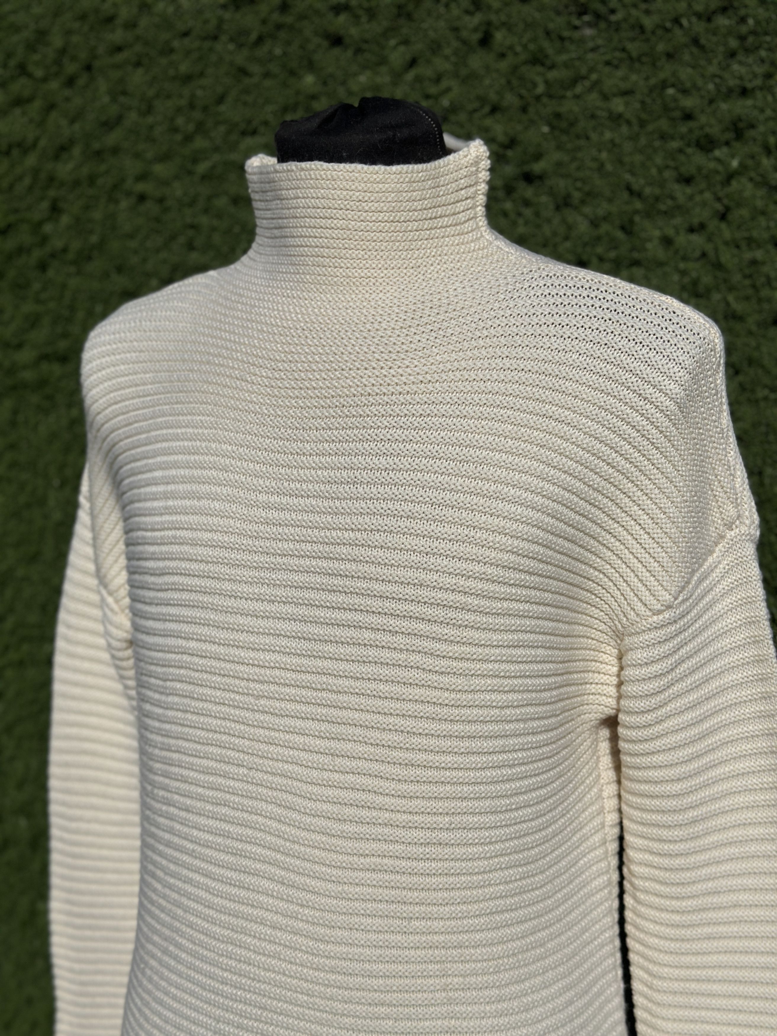 Toteme Toteme Chunky Rib Knit Wool Drop Shoulder Sweater Size XS Size XS / US 0-2 / IT 36-38 - 10 Thumbnail