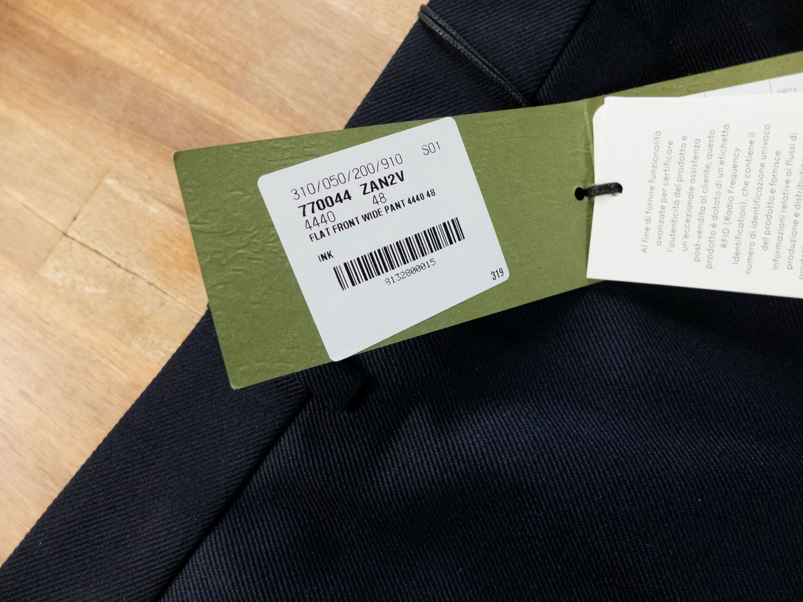Gucci GUCCI navy blue gabardine wide leg cotton pants Size 32 Size US 32 / EU 48 - 5 Thumbnail