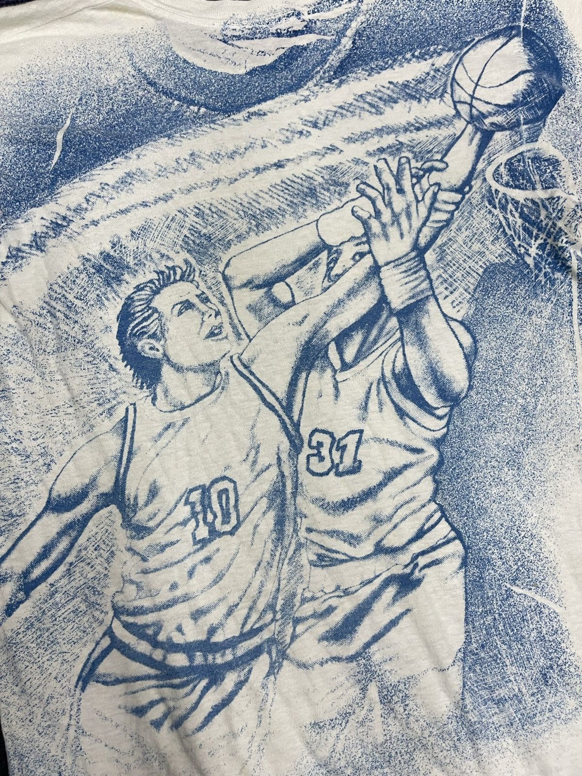 NBA × Vintage VINTAGE KENTUCKY WILDCATS 80s AOP STREETWEAR T SHIRT Size US L / EU 52-54 / 3 - 6 Thumbnail