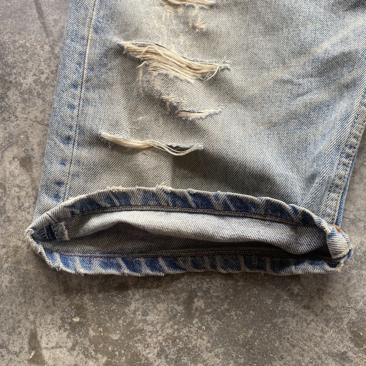Levi's Vintage Clothing Distressed 501 Levis Denim Short Size US 30 / EU 46 - 9 Thumbnail
