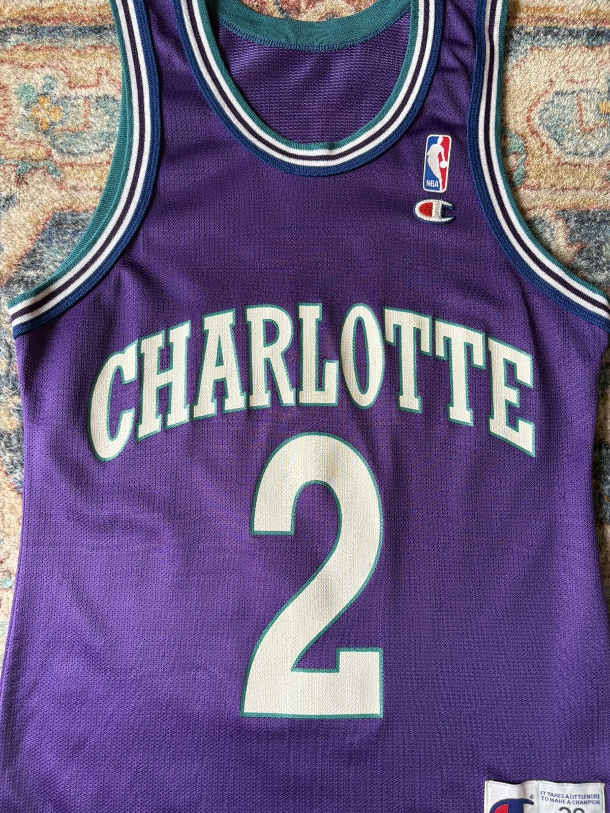 Champion Vintage Champion Hornets Larry Johnson Jersey Medium Size US M / EU 48-50 / 2 - 4 Thumbnail