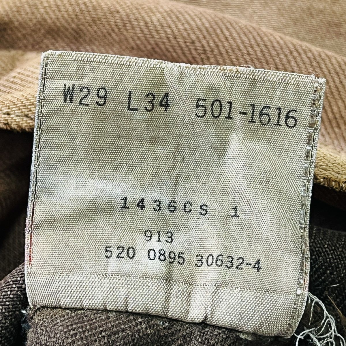 Levi's Vintage Clothing Distressed Vintage Levis 501 Buttonfly Faded Jeans Size US 29 - 19 Thumbnail