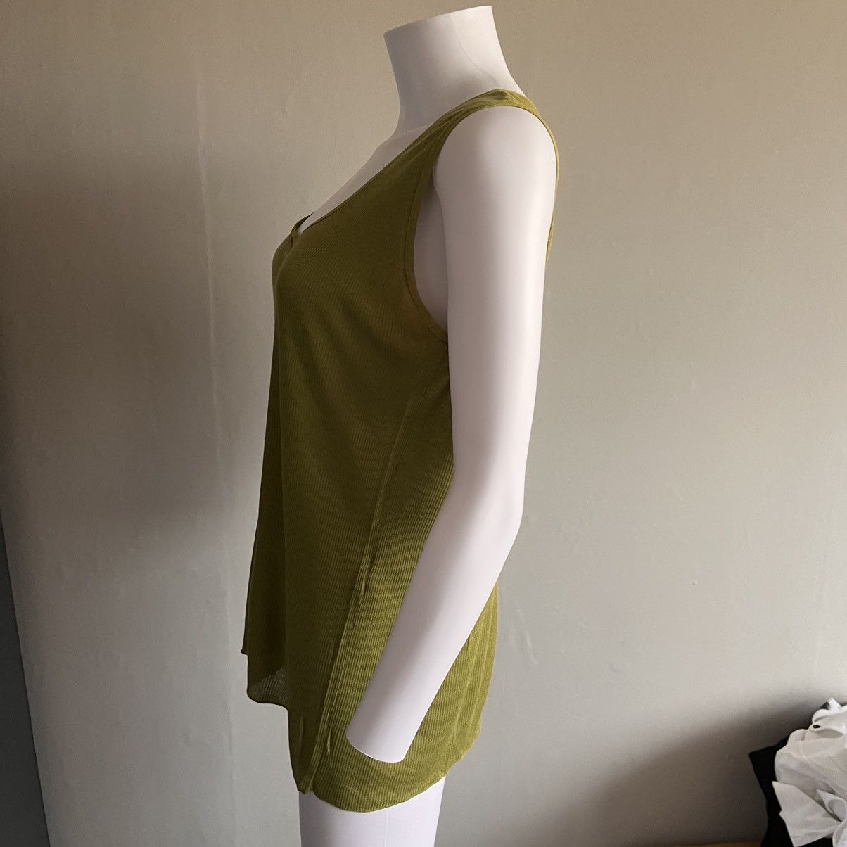 Hermes Hermès Gaultier Era Silk Blend Green Button Top Size M / US 6-8 / IT 42-44 - 8 Thumbnail