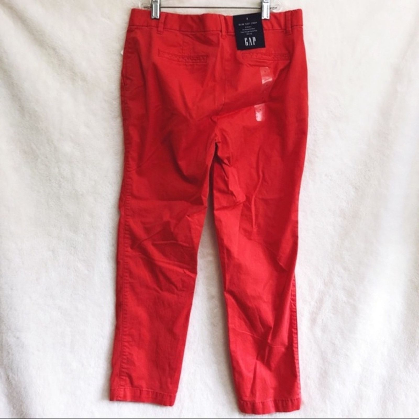 Gap GAP Raspberry Slim City Crop Pants Size 24" / US 00 / IT 34 - 6 Thumbnail