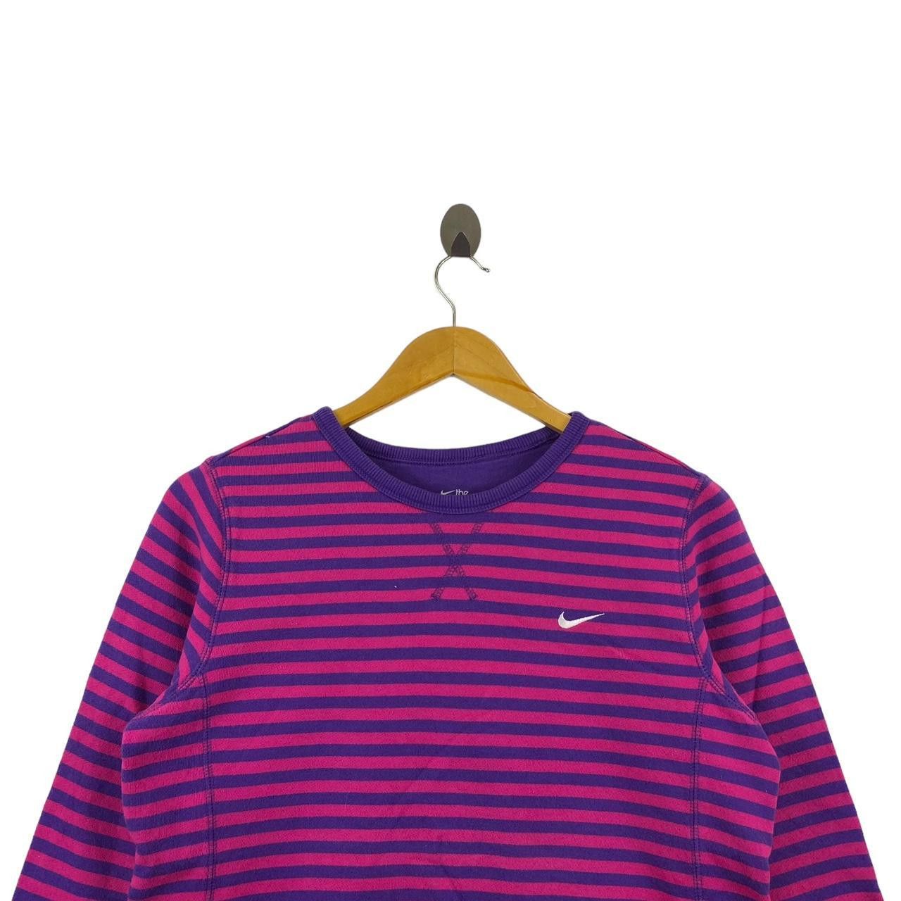 Nike NIKE SWOOSH Athletic Dept Striped Pink Sweatshirt Sweater Size L / US 10 / IT 46 - 3 Thumbnail