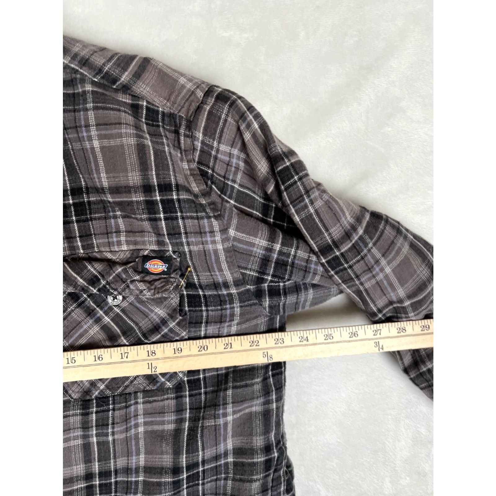 Dickies VINTAGE Dickies Jacket Mens XL Gray Plaid Fleece Quilted Full Zip Hooded Size US XL / EU 56 / 4 - 7 Thumbnail