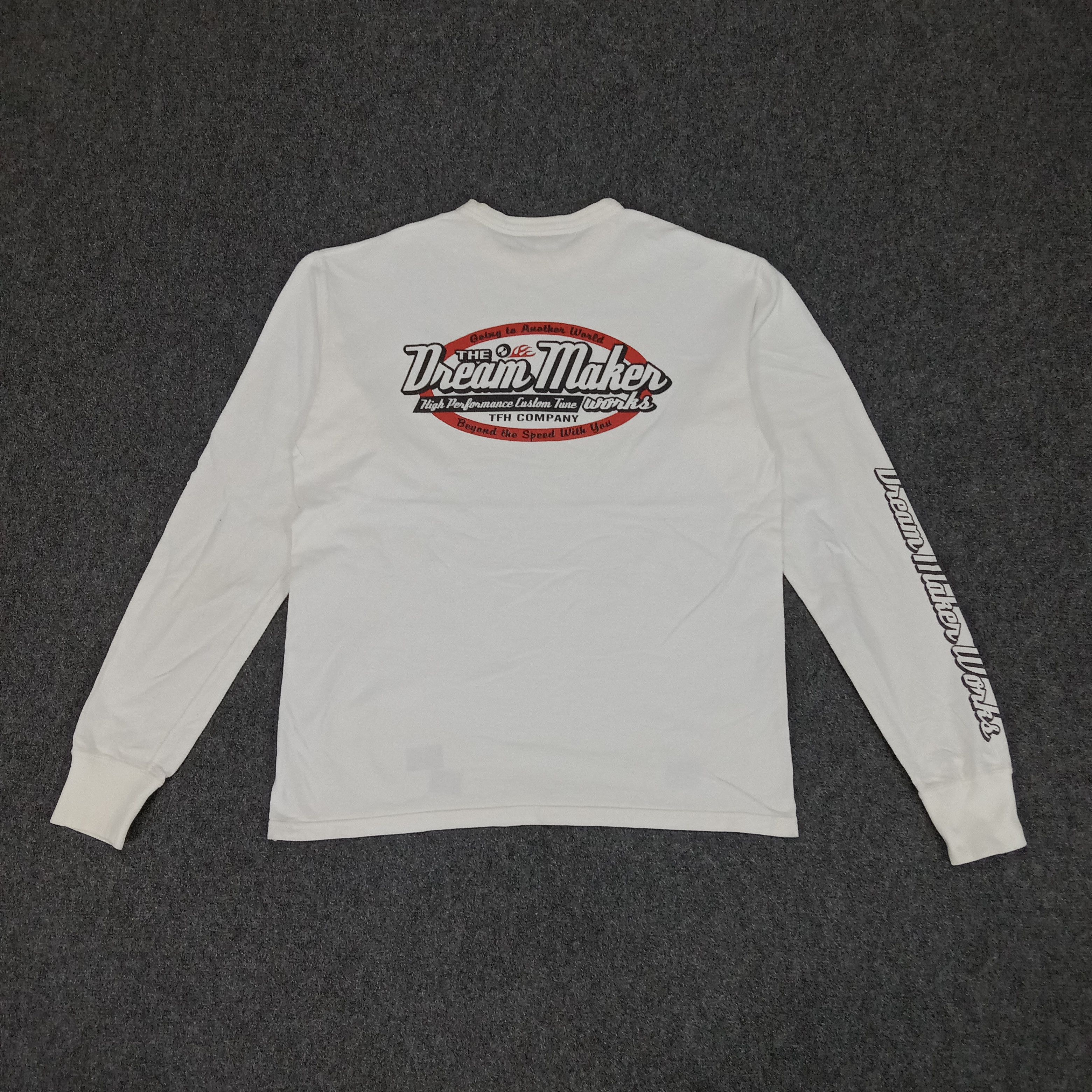 The Flat Head × Vintage The Flat Head Bikers Style Long Sleeve Tshirt Size US L / EU 52-54 / 3 - 1 Thumbnail