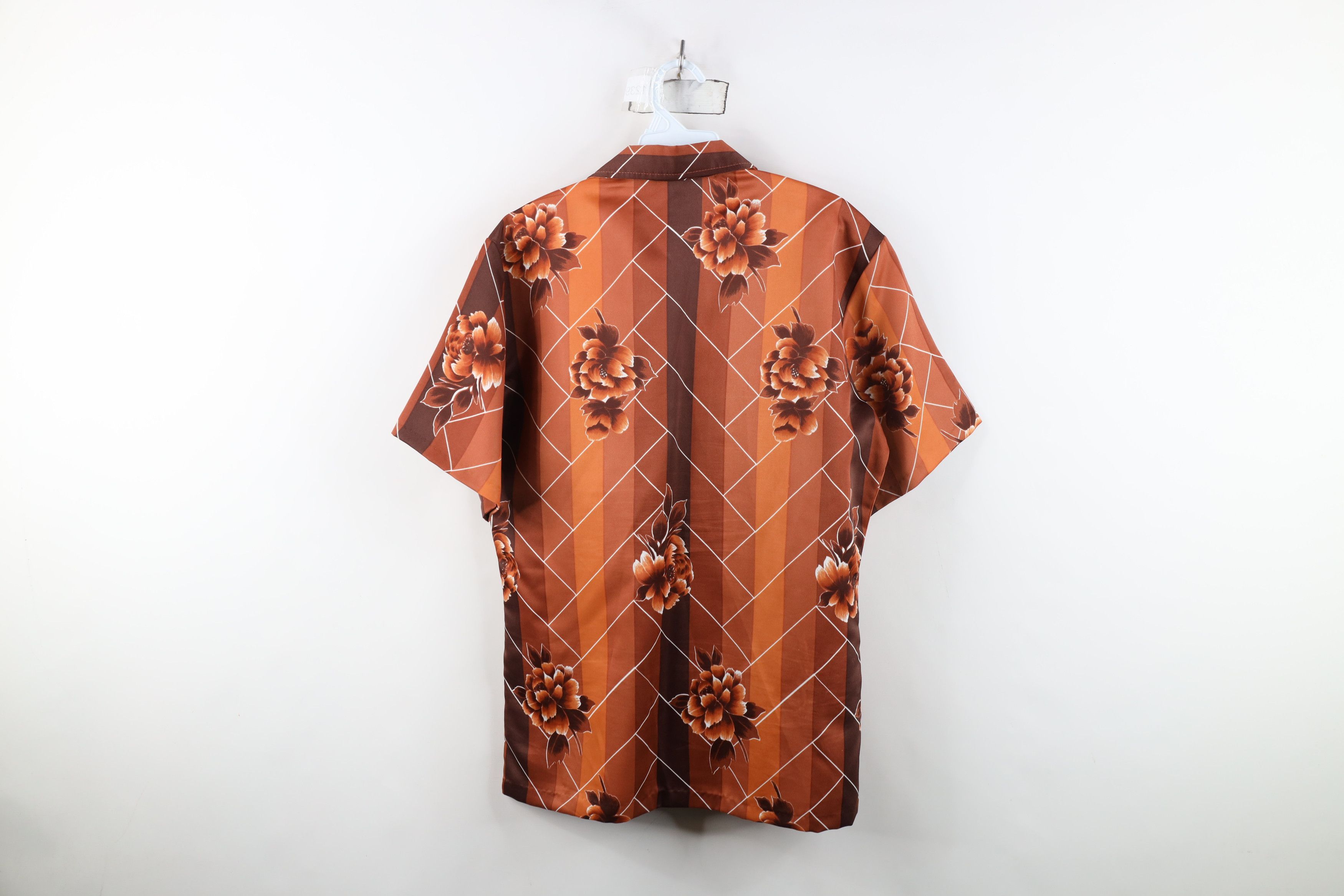 Vintage Vintage 70s Rockabilly Knit Camp Collar Button Shirt USA Size US M / EU 48-50 / 2 - 10 Thumbnail