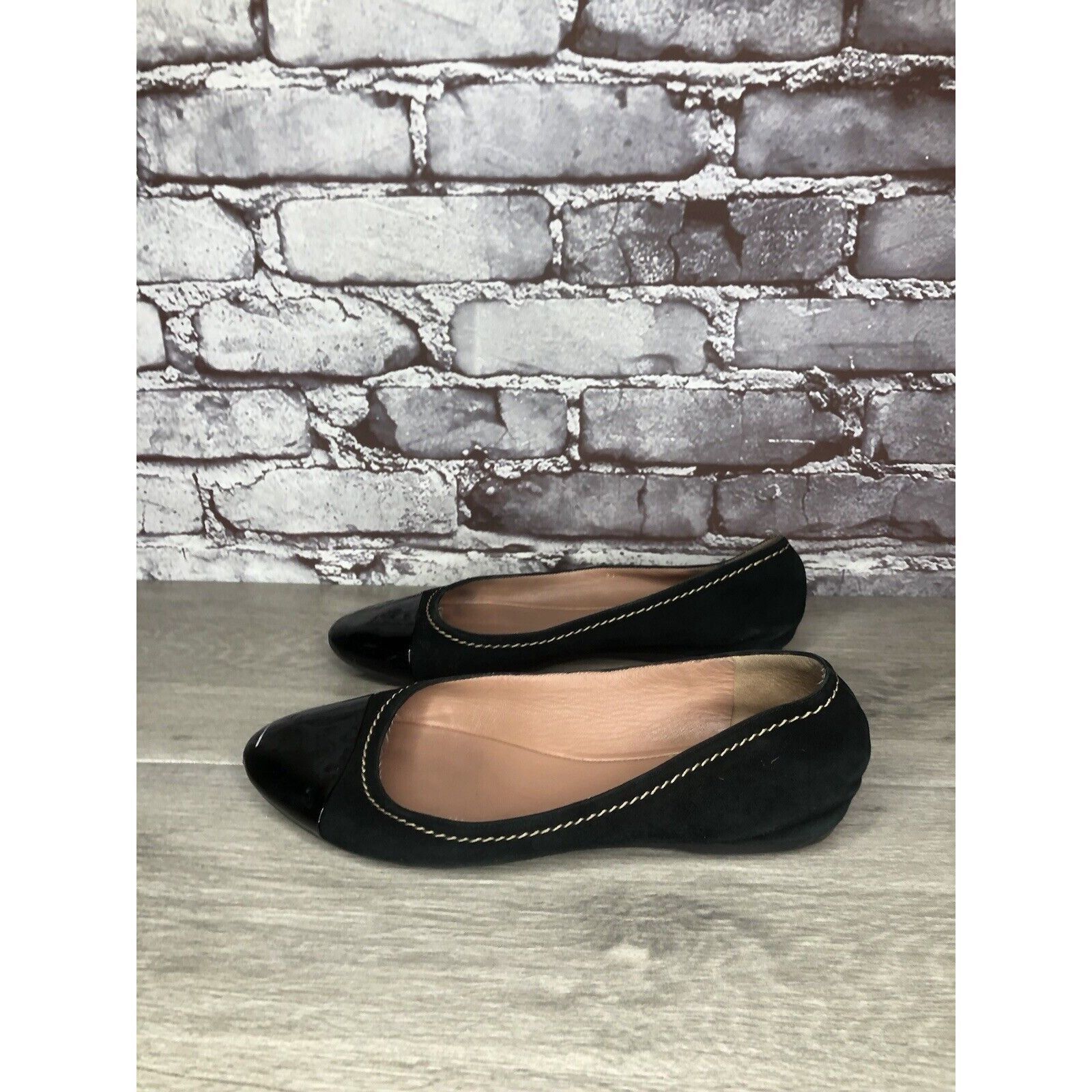 Hugo Boss Boss Hugo Boss Black Suede Leather Ballerina Flats Shoes Wom Size US 8.5 / IT 38.5 - 10 Thumbnail