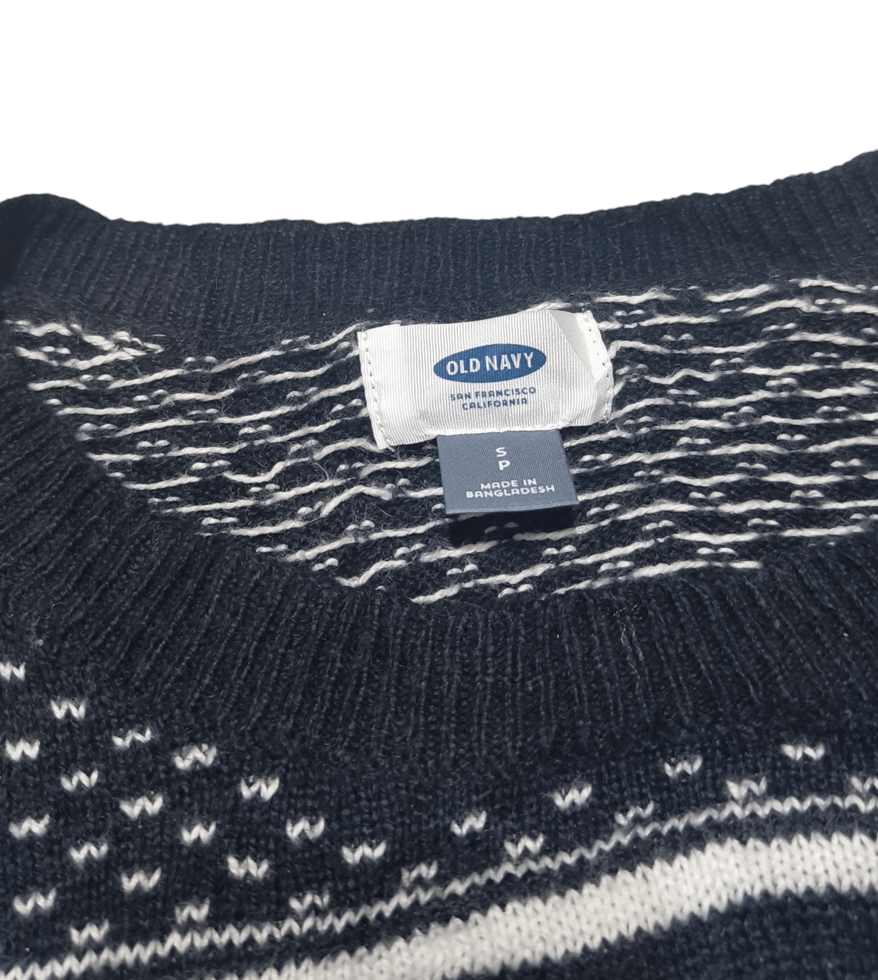Old Navy OLD NAVY Ethnic Striped Motifs Knit Cotton Crewneck Sweater Size US S / EU 44-46 / 1 - 7 Thumbnail