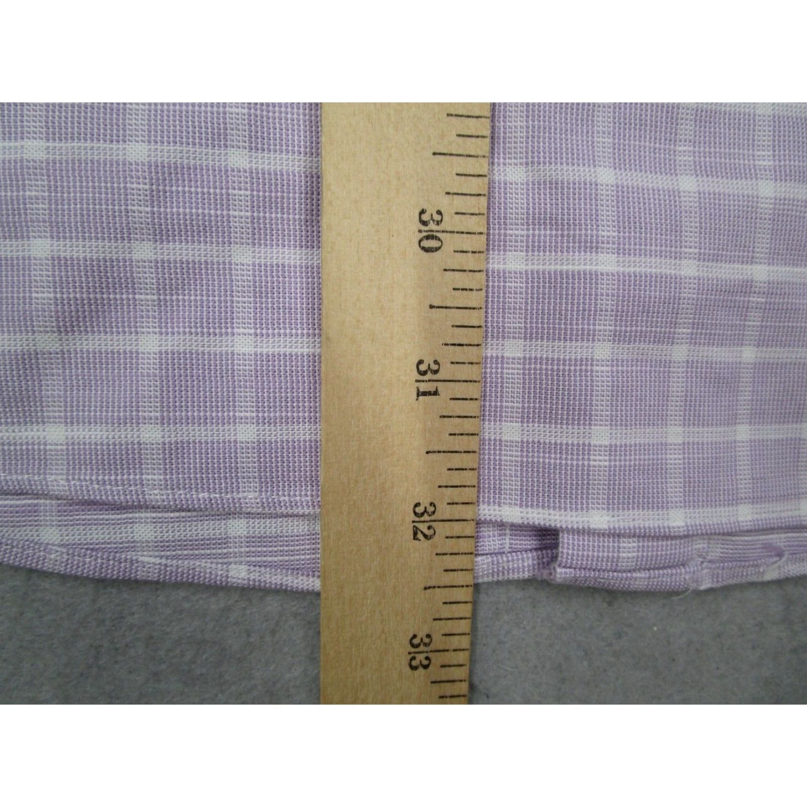 Brooks Brothers BROOKS BROTHERS Madison Shirt Mens XL Purple Check Button Up Supima Cotton Non-Iron Dress Shirt Size US XL / EU 56 / 4 - 7 Thumbnail