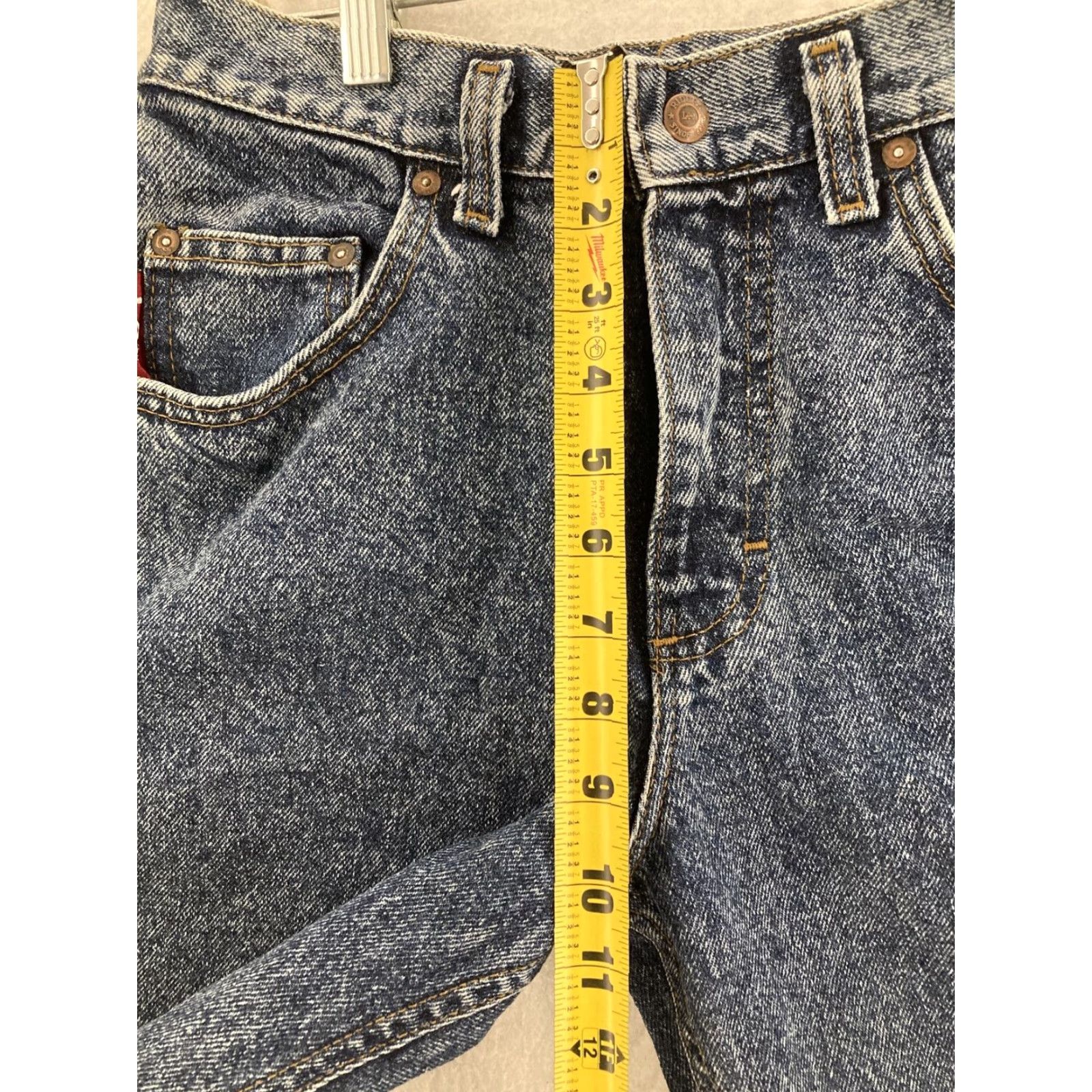 Lee Vintage Lee Mom Jeans Womens 16 High Rise Blue Cotton 90s Hipster Classic Size 38" / US 16 / IT 52 - 5 Thumbnail