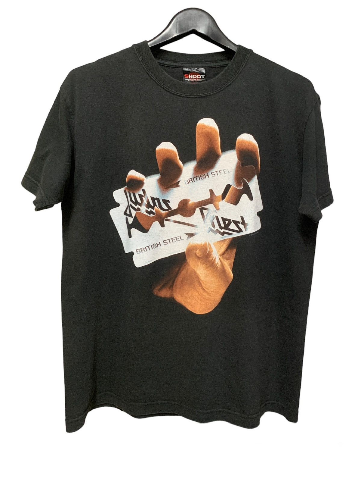 image of Band Tees x Rock T Shirt Vintage 2005 Judas Priest Razor Reunited Rock Tour Tee in Black (Size Medi