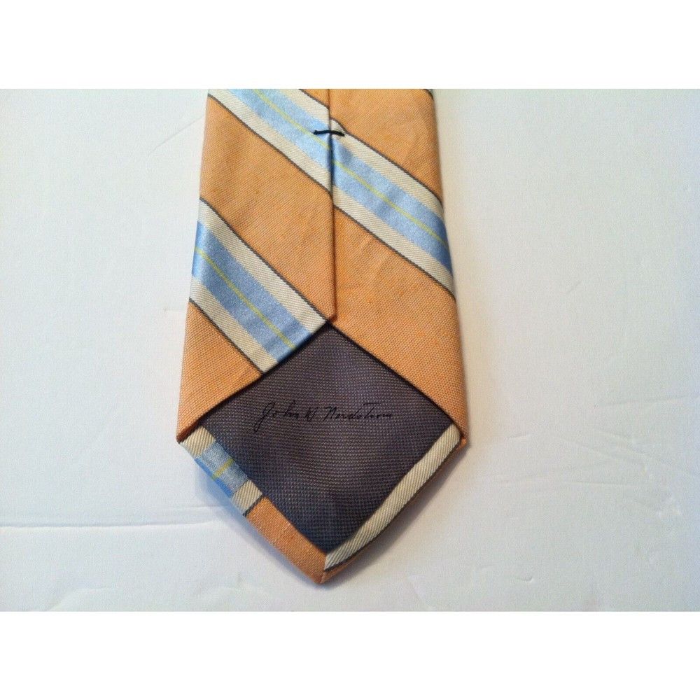 Nordstrom NORDSTROM MENS NEW 40%COTTON 31%SILK 29%LINEN TIE 3 1/4" Size ONE SIZE - 6 Thumbnail