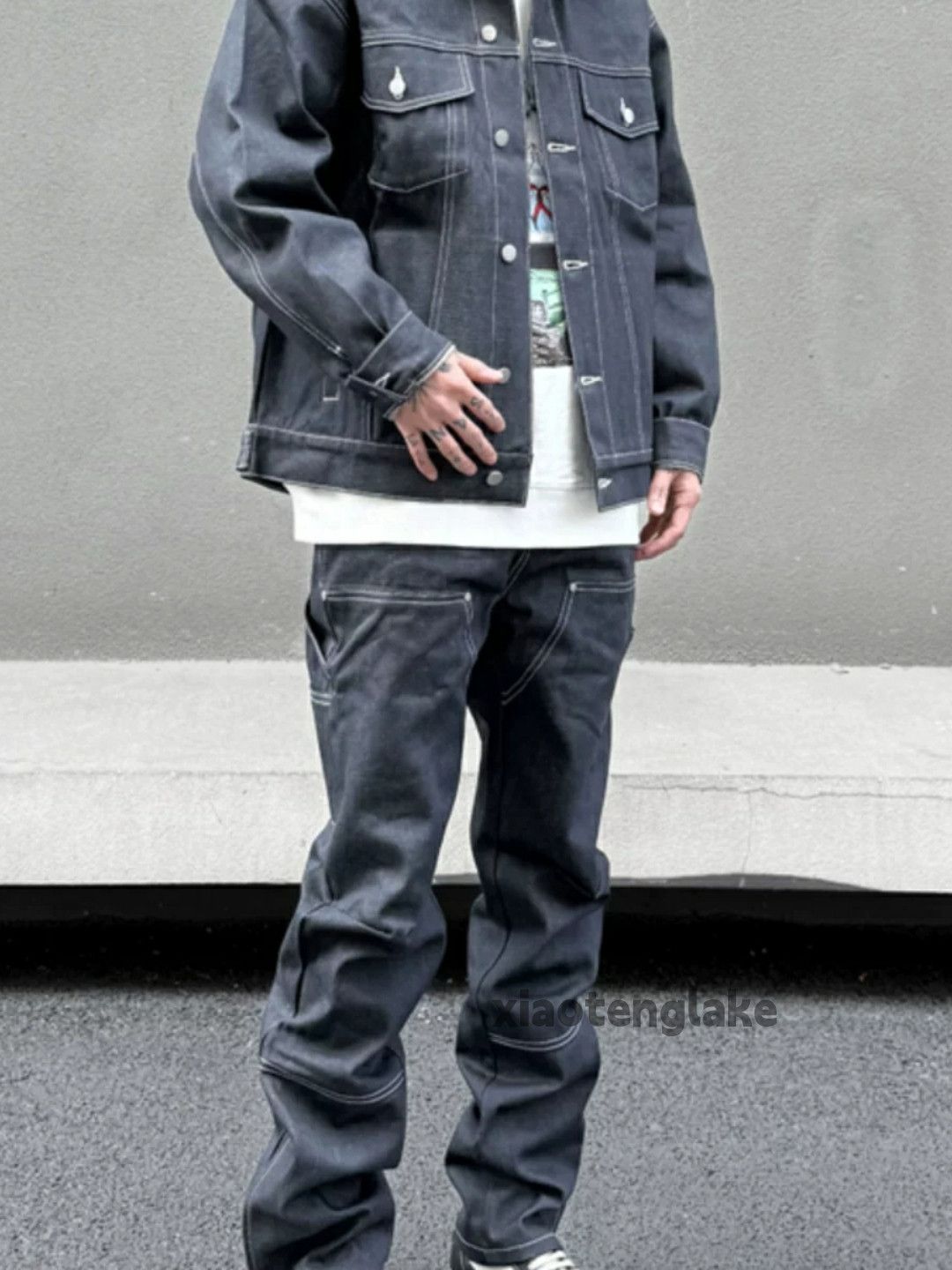 Designer × Jean × Vintage utility skate hiphop yuppie carpenter workwear jeans Size US 36 / EU 52 - 8 Thumbnail