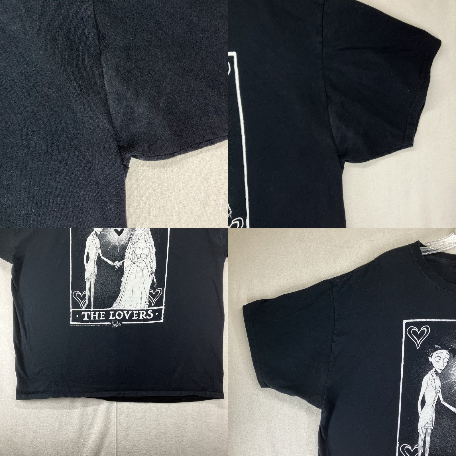 Burton VINTAGE Tim Burton’s Corpse Bride Graphical T-Shirt MENS Large Black Cotton Crew Neck Short Sleeve Size US L / EU 52-54 / 3 - 9 Thumbnail