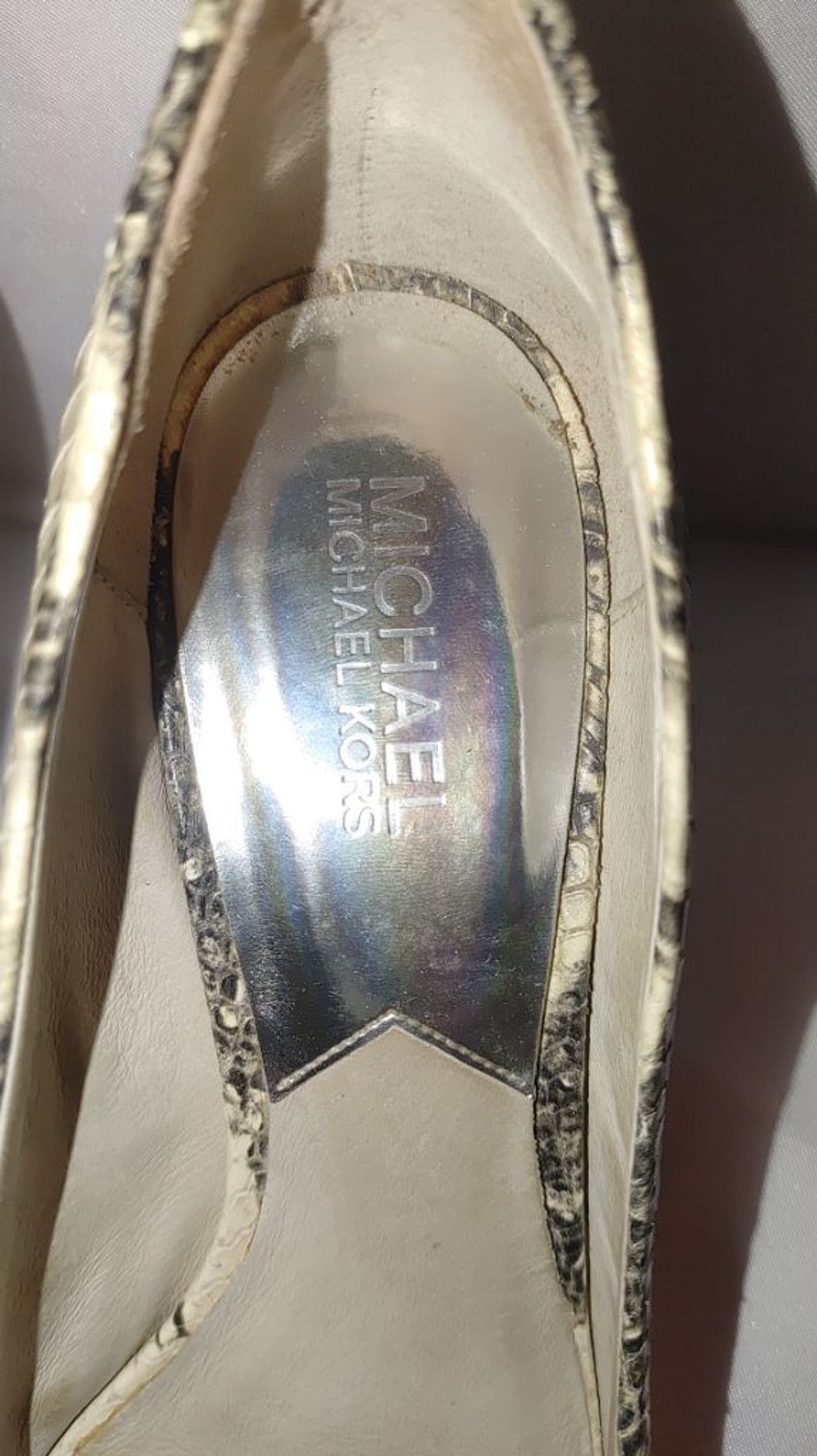 Michael Kors Michael Kors Cairo Snakeskin Heels Size 10M Size US 10 / IT 40 - 6 Thumbnail