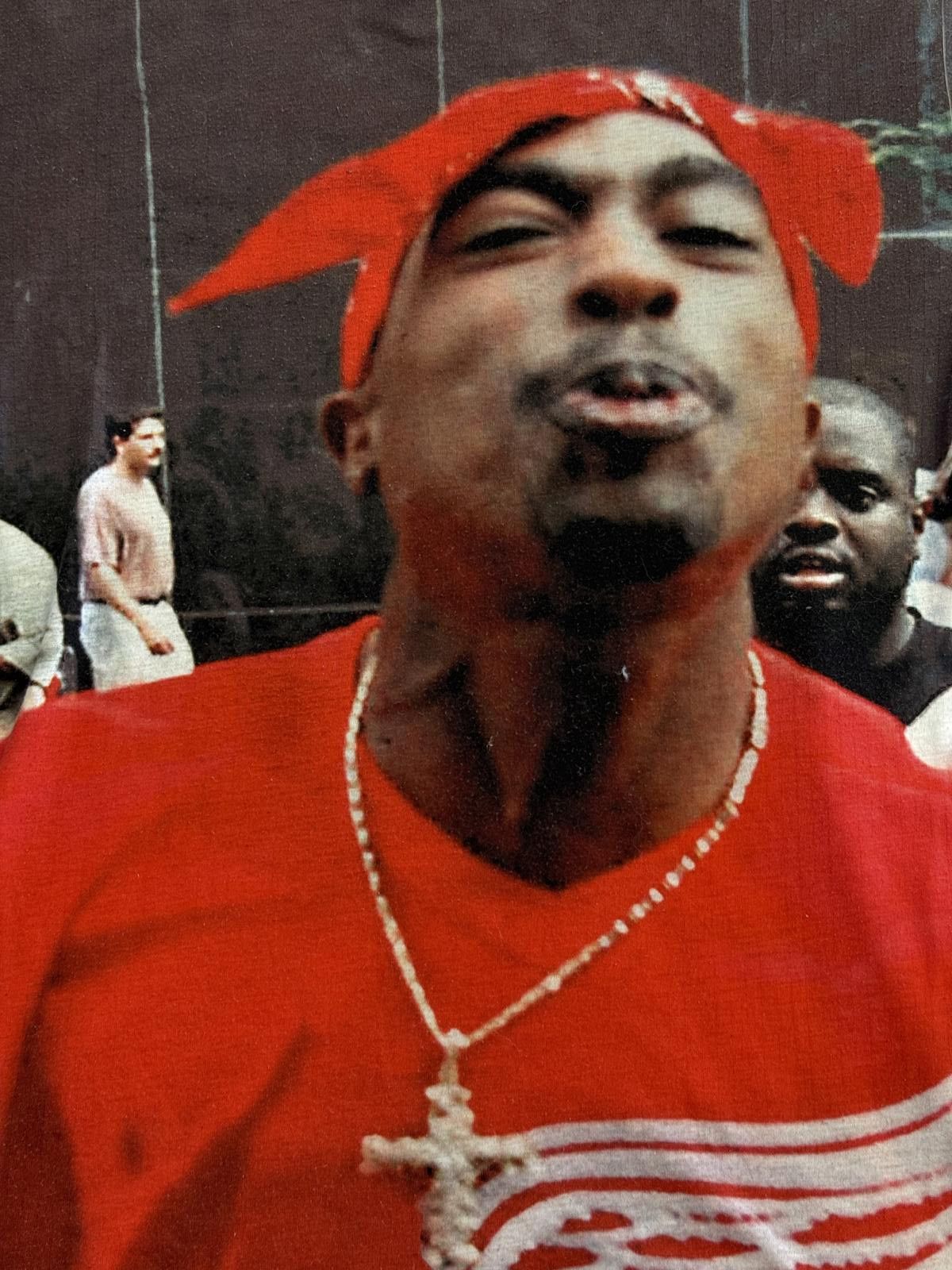 Other Tupac Shakur Spitting T-shirt AOP Red Bandana / Red Wings -S Size US S / EU 44-46 / 1 - 5 Thumbnail