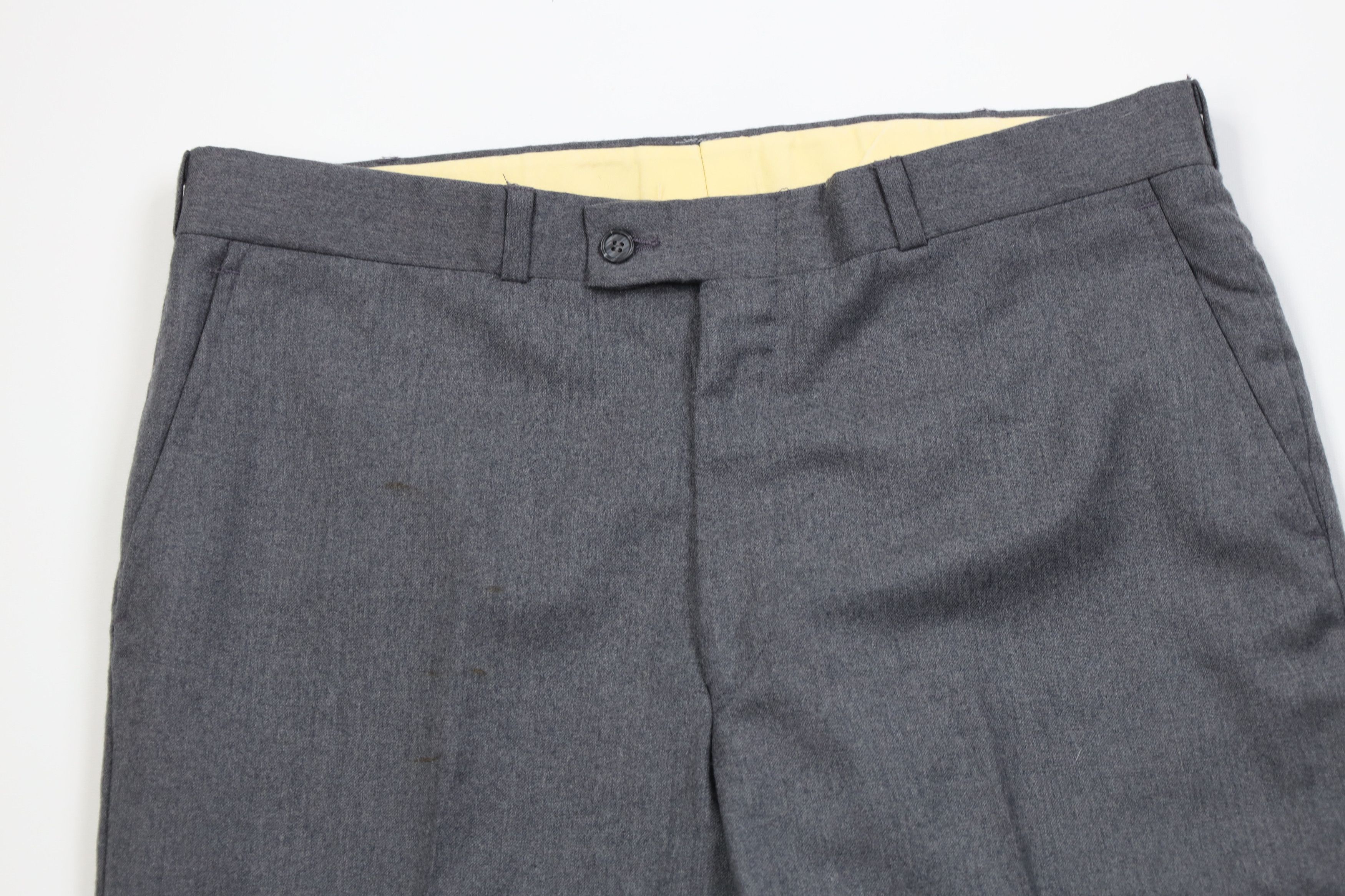 Vintage Vintage 70s Streetwear Flared Wide Leg Chino Pants Gray USA Size US 36 / EU 52 - 2 Thumbnail