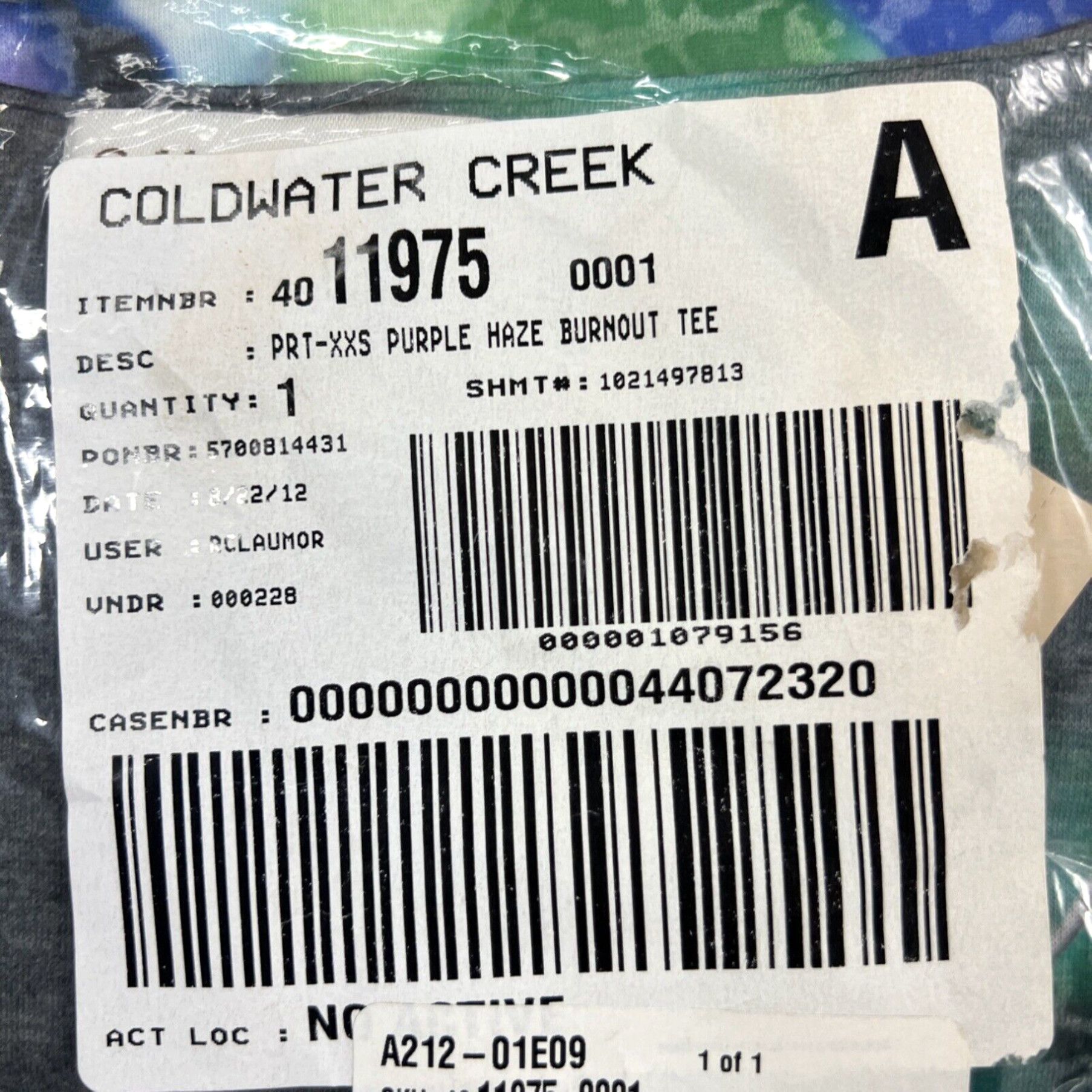 Coldwater Creek NEW NWT Coldwater Creek Purple Haze Burnout T-Shirt Xxs Fast Shipping NEW Size XXS / US 00 / IT 34 - 2 Thumbnail