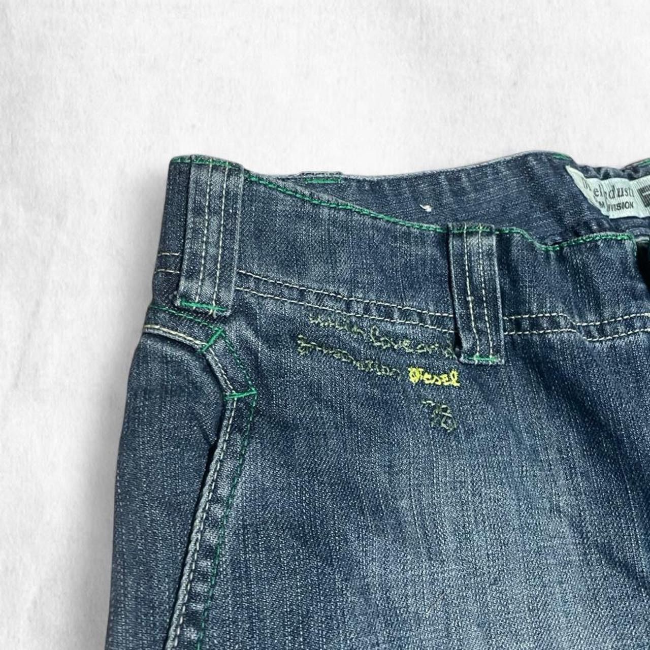 Diesel Diesel RARE Custom 1of1 Gallery embroidered buckle back Size US 34 / EU 50 - 4 Thumbnail