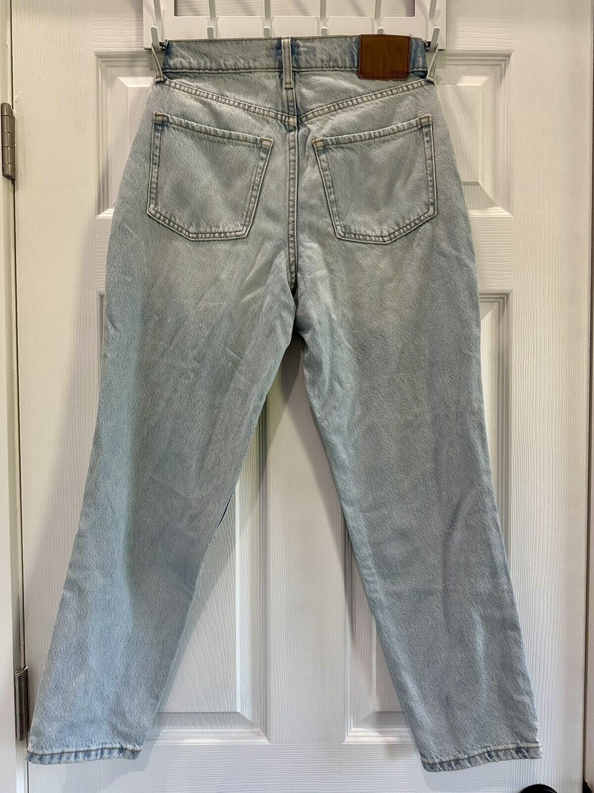 United Arrows NWT Aeropostale Women Size 0 Distressed High Rise 90s Ripped Size 25" / US 0 / IT 36 - 4 Thumbnail