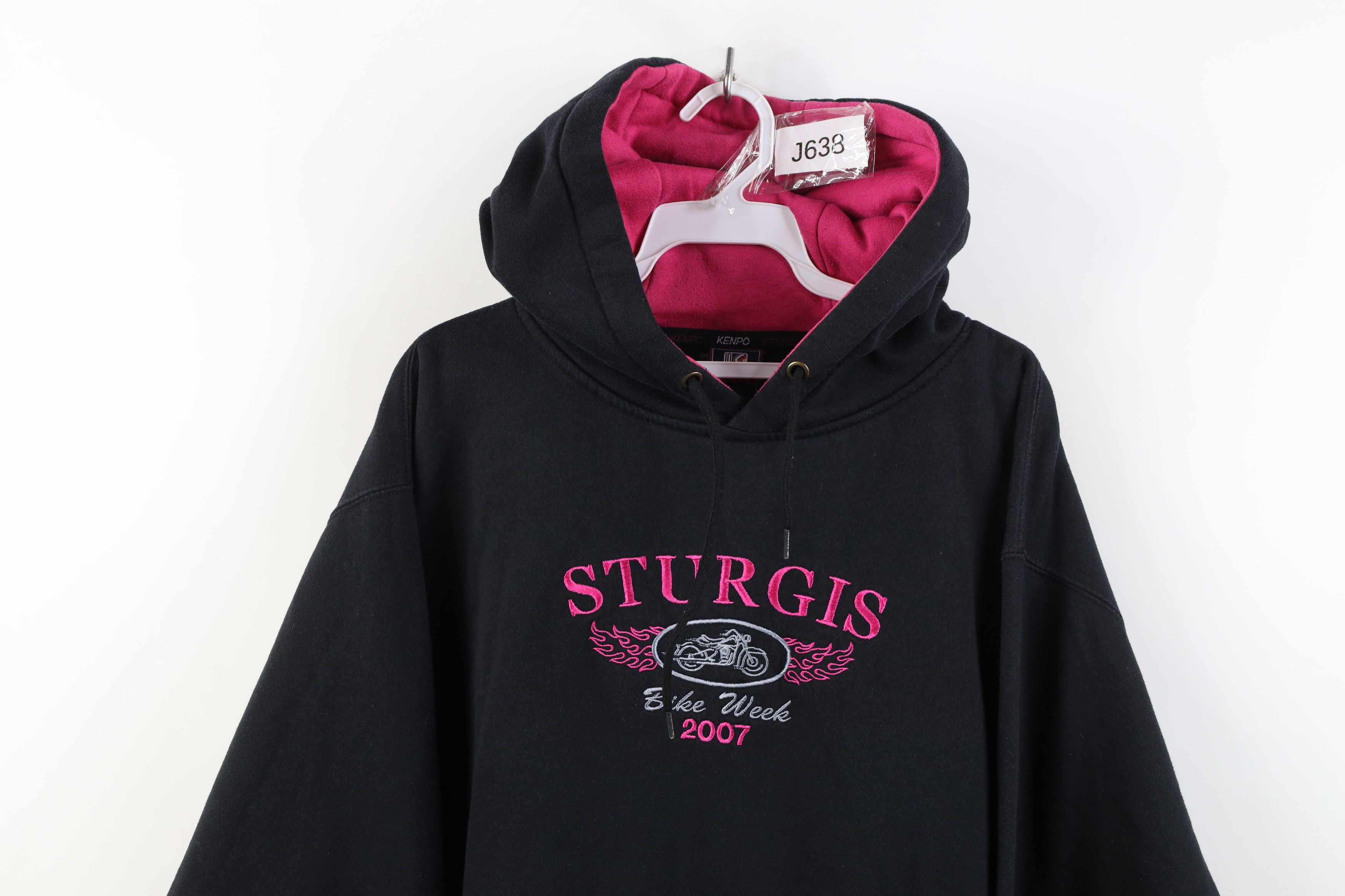 Vintage Vintage Y2K 2007 Week Tribal Motorcycle Hoodie Sweatshirt Size L / US 10 / IT 46 - 2 Thumbnail