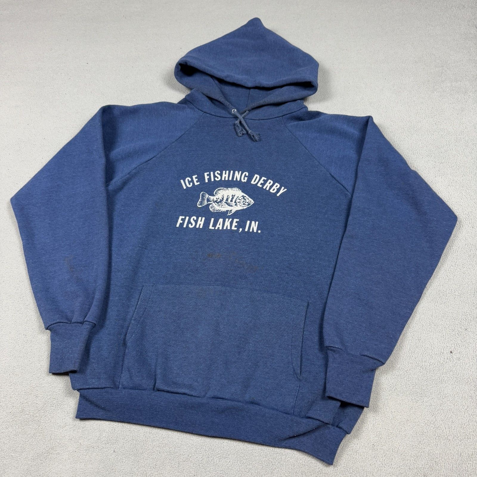 Vintage Vintage 80s Ice Fishing Derby Rare Graphic Hoodie L Size US L / EU 52-54 / 3 - 1 Thumbnail