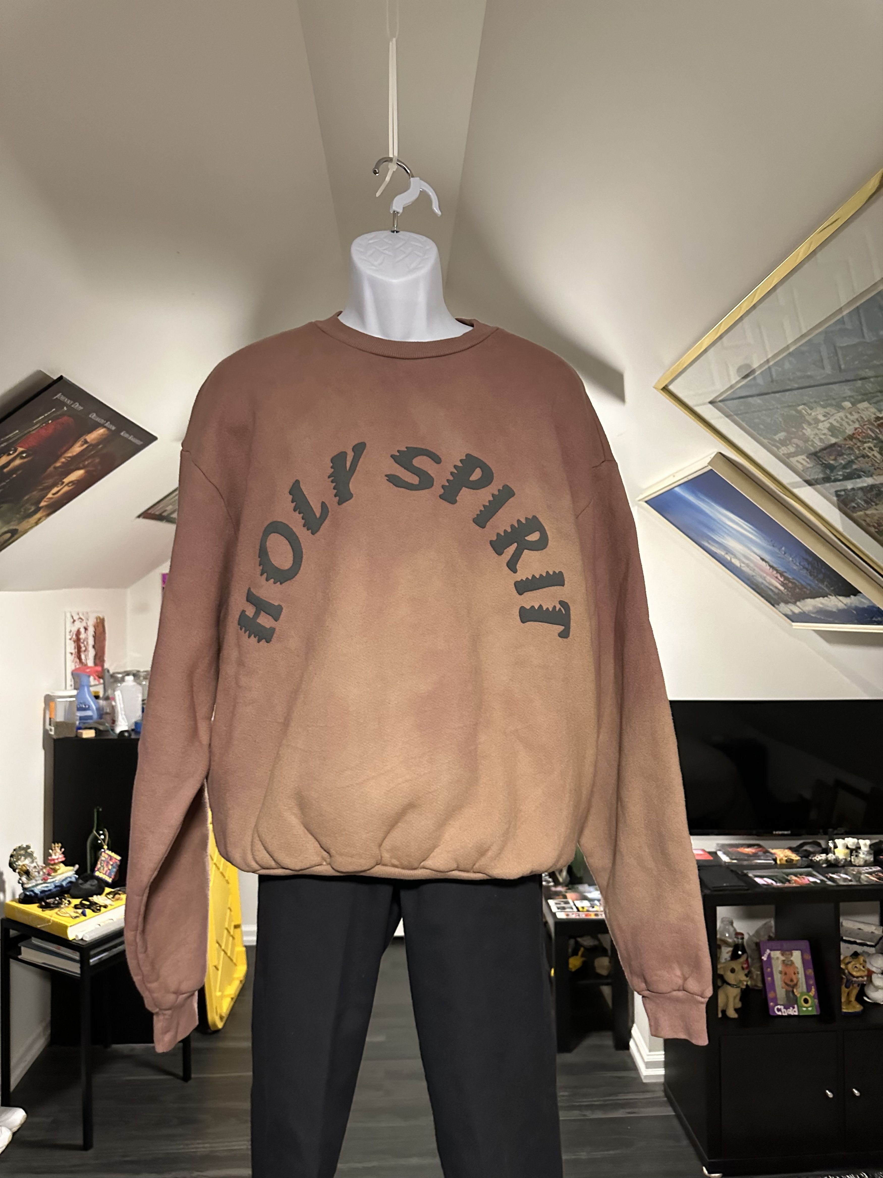 image of Kanye West Holy Spirit Crewneck in Oxen, Men's (Size Medium)