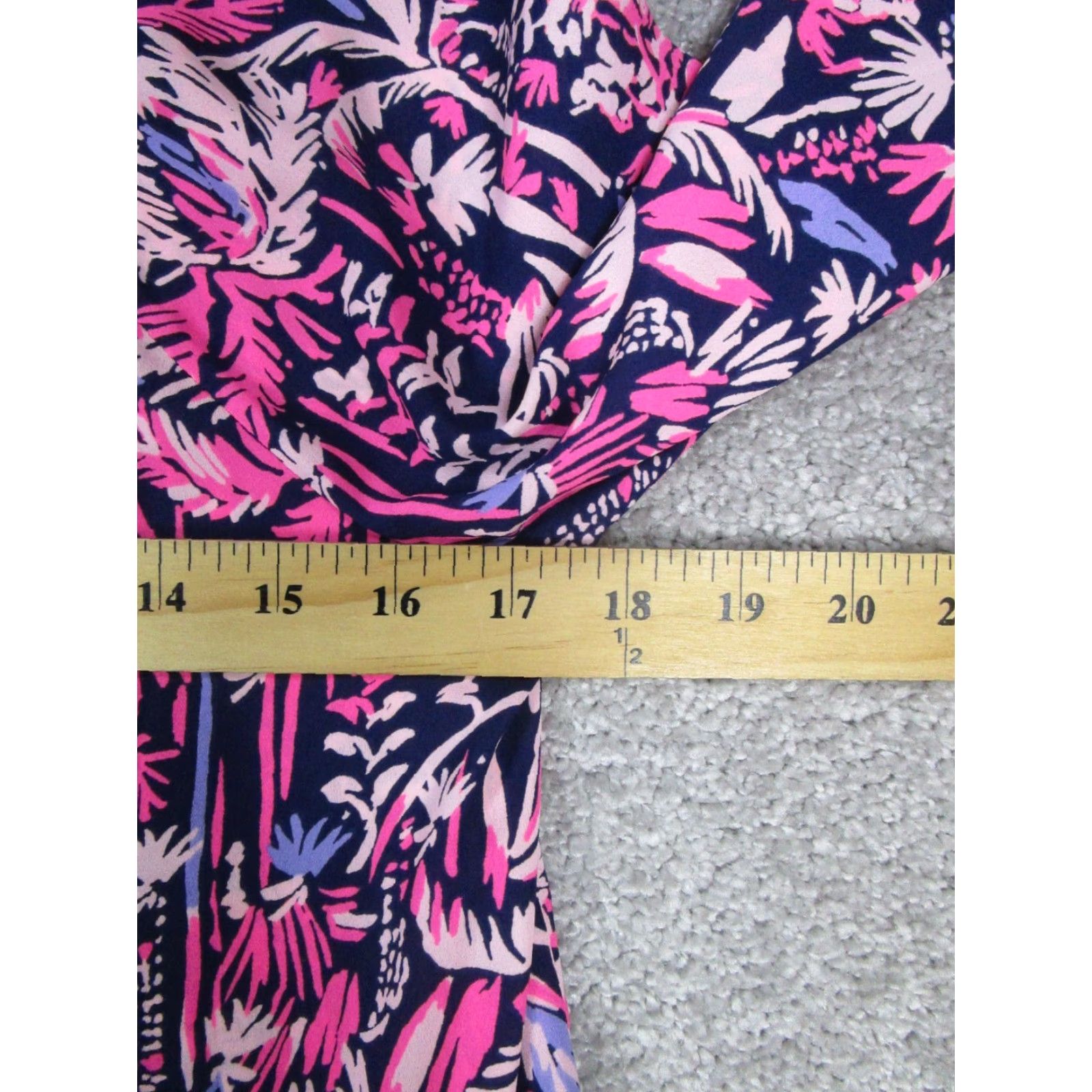 Lilly Pulitzer Lilly Pulitzer Savanna Top Womens 2XS Pink Floral Blouse Crew Neck Pullover Long Sleeve New Size XXS / US 00 / IT 34 - 7 Thumbnail