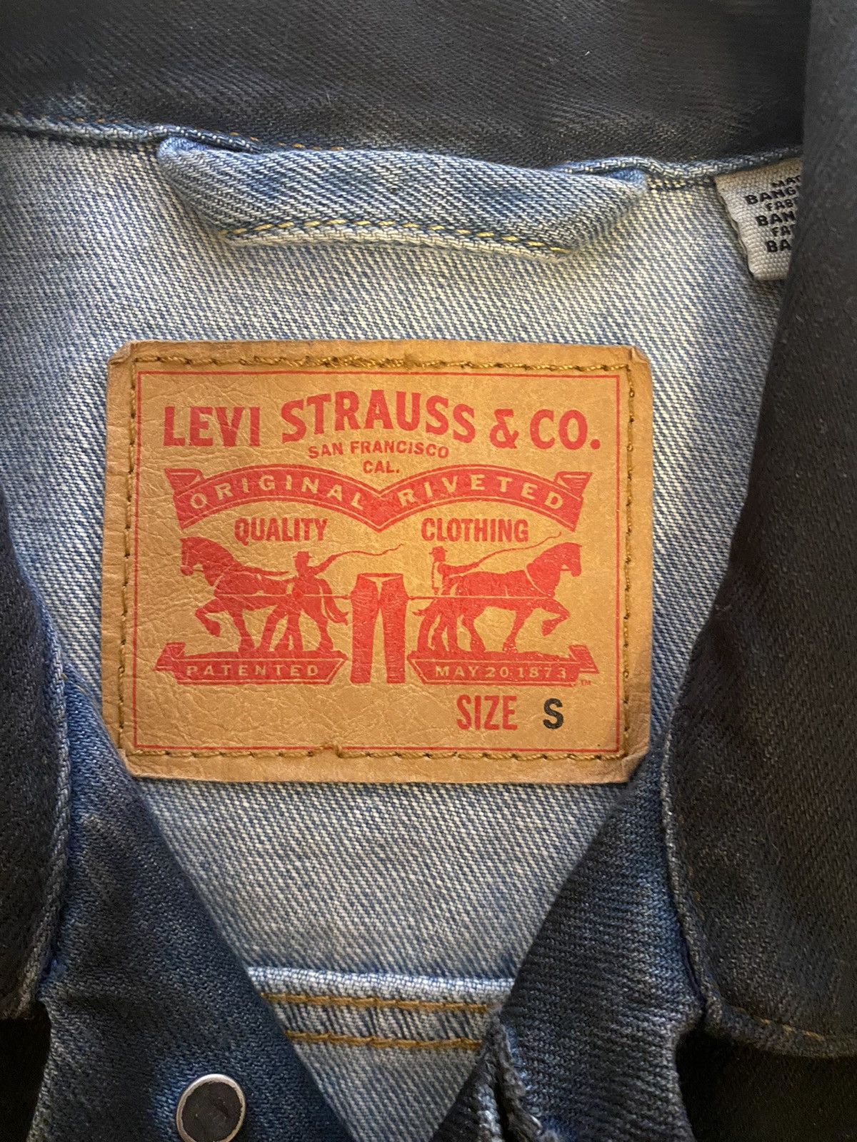 Levi's levi’s x am-fm trucker jacket Size US S / EU 44-46 / 1 - 2 Thumbnail