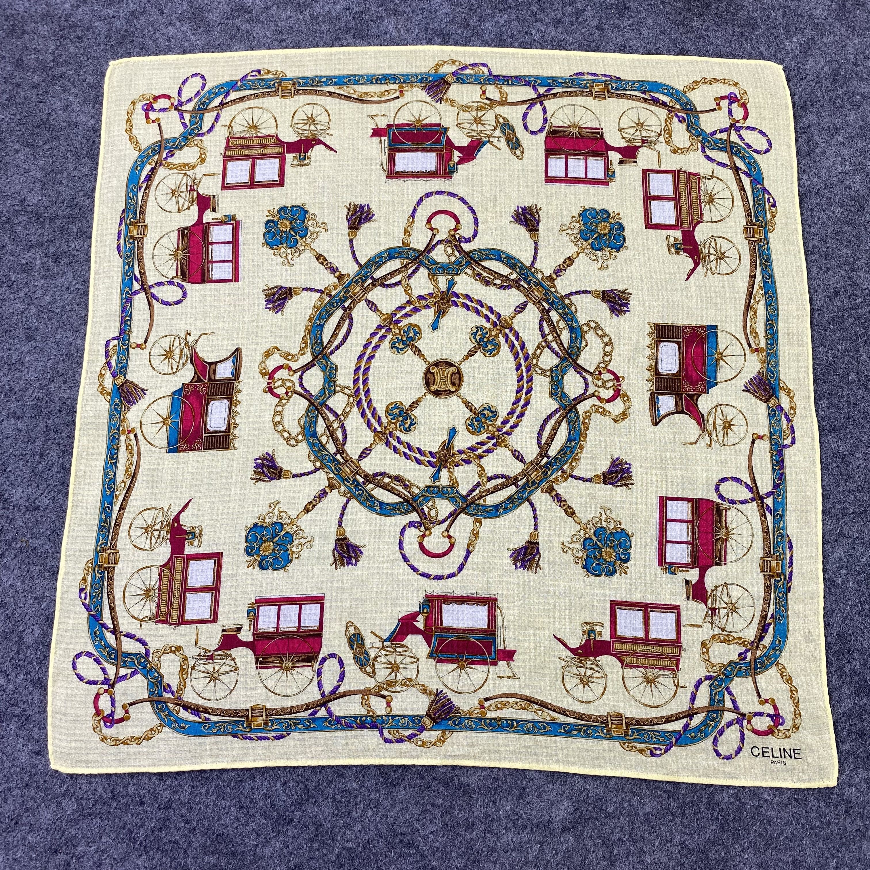 Celine Celine Handkerchief / Bandana / Neckerchief / Headscarf-B991 Size ONE SIZE - 3 Thumbnail