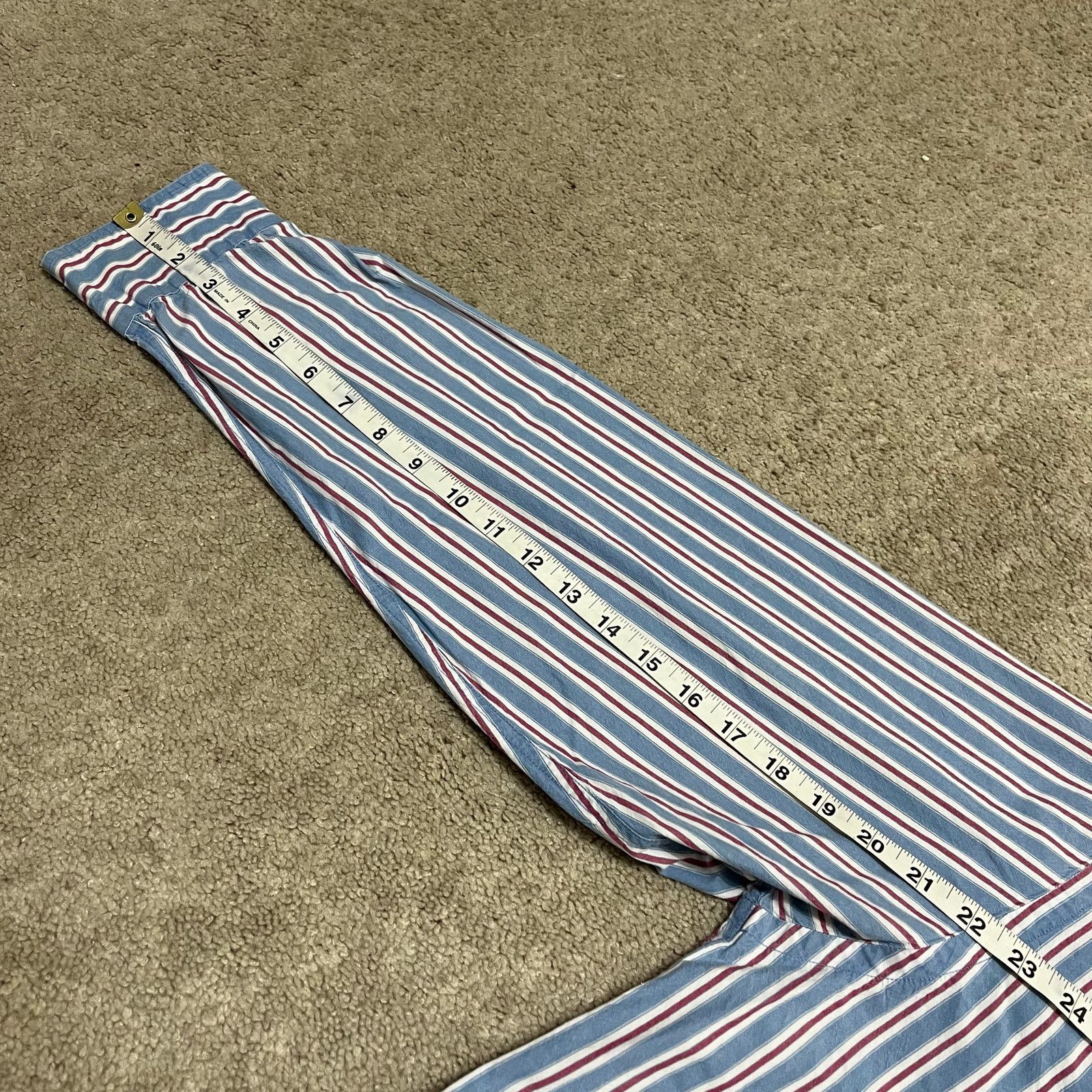 Other String Theory Navy/Red Striped Button Up Long Sleeve Medium Size US M / EU 48-50 / 2 - 8 Thumbnail