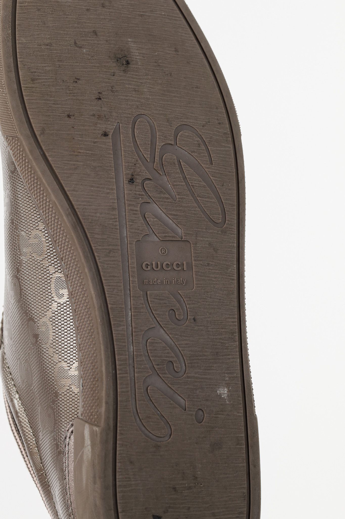 Gucci Gucci GG Imprime & Miro Soft Metallic Leather Sneakers Size US 7.5 / IT 37.5 - 5 Thumbnail