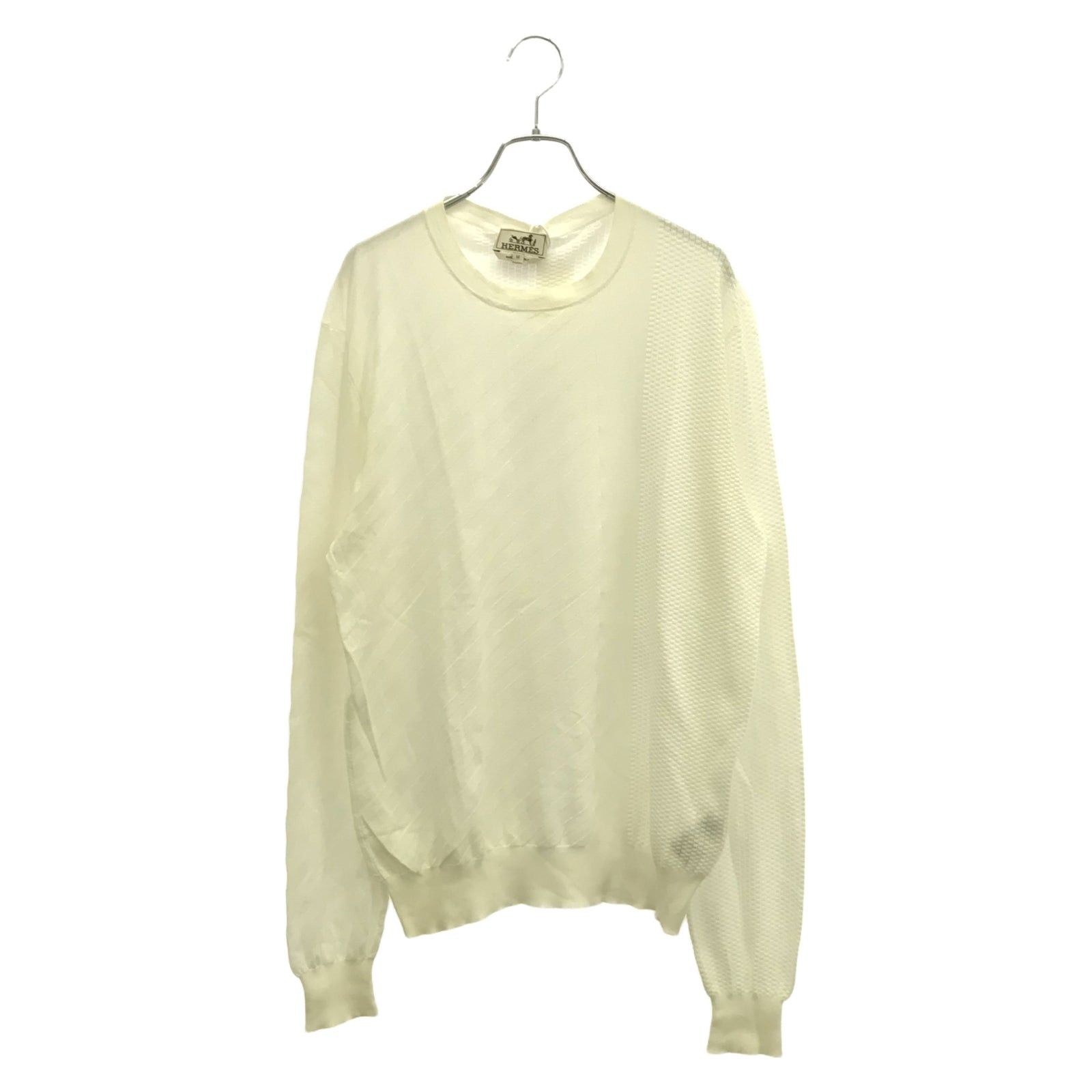 Hermes Hermes Knit Cotton White Size ONE SIZE - 1 Thumbnail