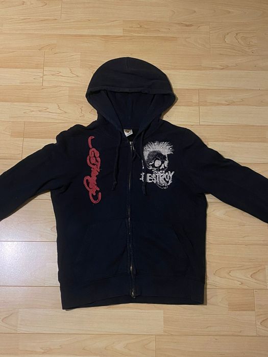 Ed hardy punks hot sale not dead hoodie