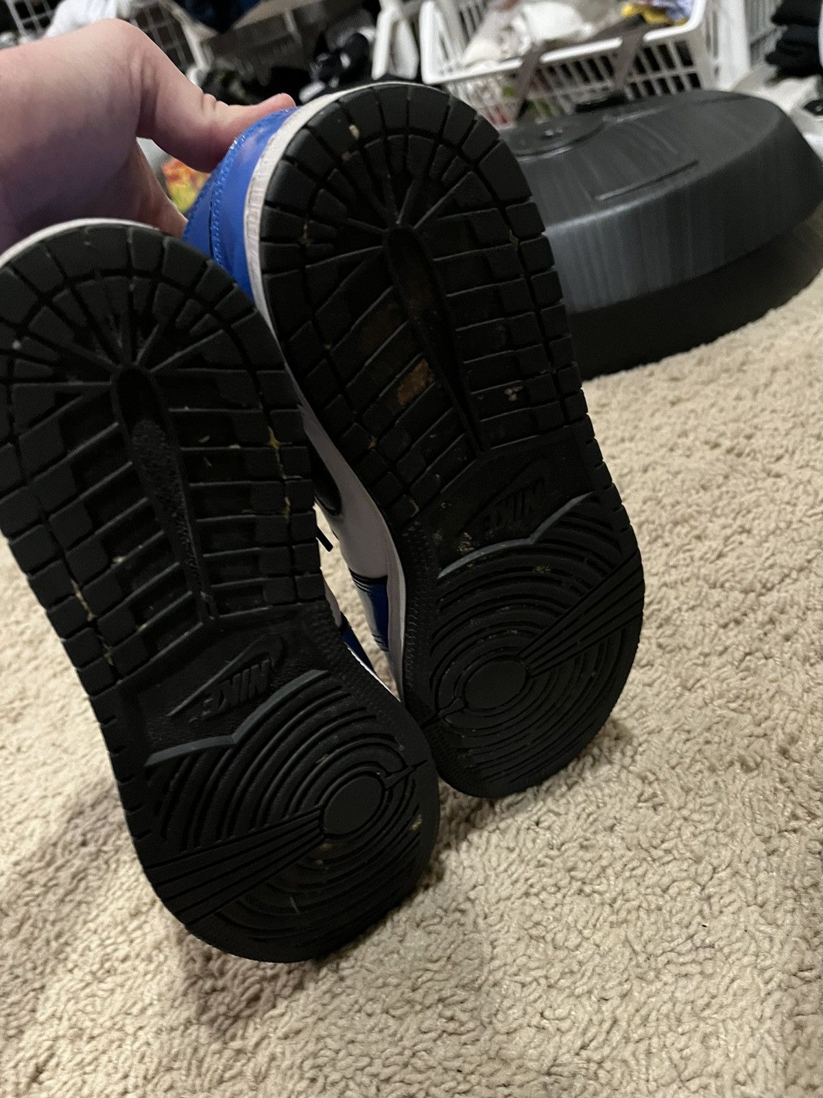 Jordan Brand air jordan 1 mid se blue 7Y Size US 7 / EU 40 - 7 Thumbnail