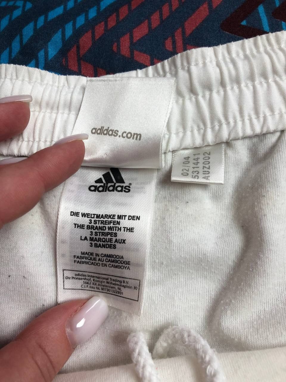 Adidas streetwear shorts white logo Adidas Vintage crazy Y2K Size US 36 / EU 52 - 3 Thumbnail