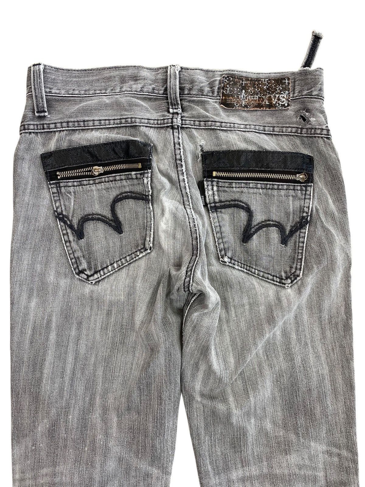 Edwin Vintage Edwin 422 Faded Wash Ripped Jeans Size US 30 / EU 46 - 4 Thumbnail
