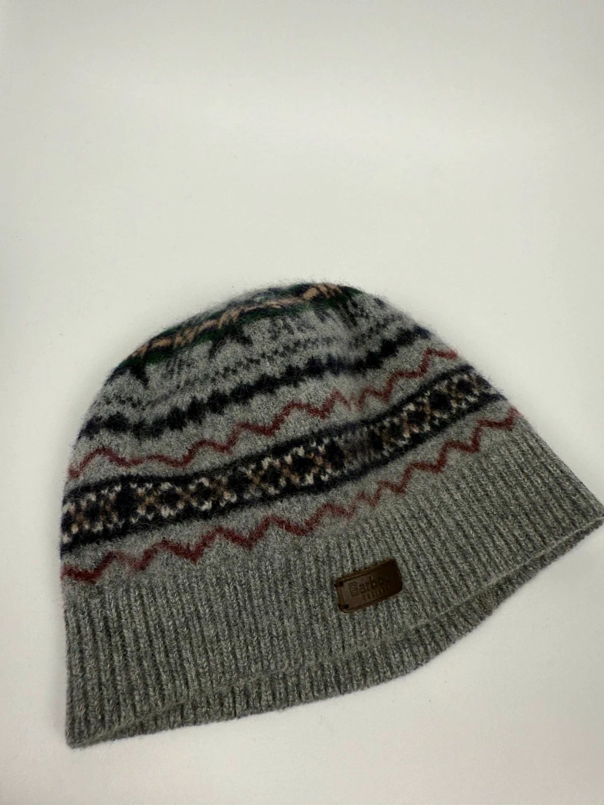 Barbour Barbour Wool Beanie Men One Size Geometric Pattern Size ONE SIZE - 7 Thumbnail